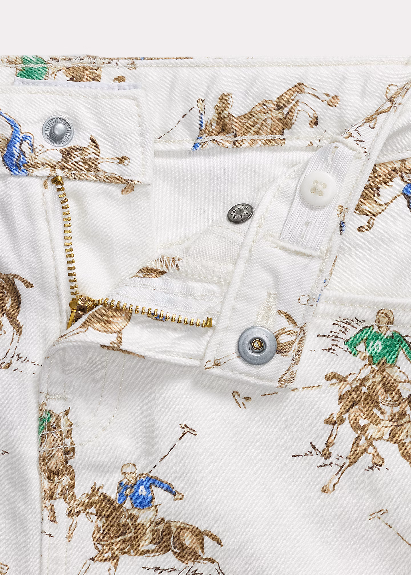 Baumwolldenim-Rock mit Reiter-Druck - RALPH LAUREN OUTLET