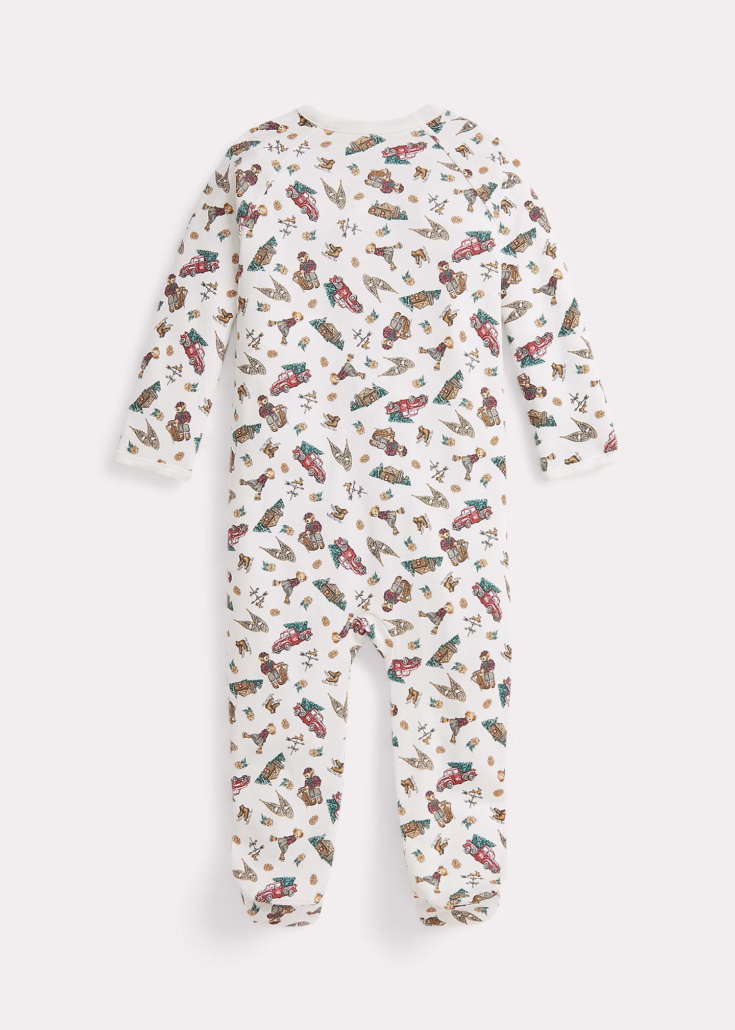 Baumwollstrampler mit Polo Bear - RALPH LAUREN OUTLET