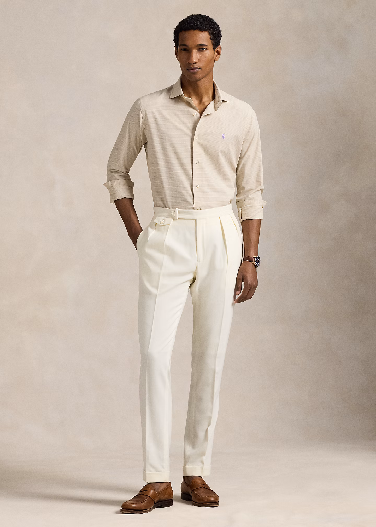 Custom-Fit Karo-Popelinehemd - RALPH LAUREN OUTLET