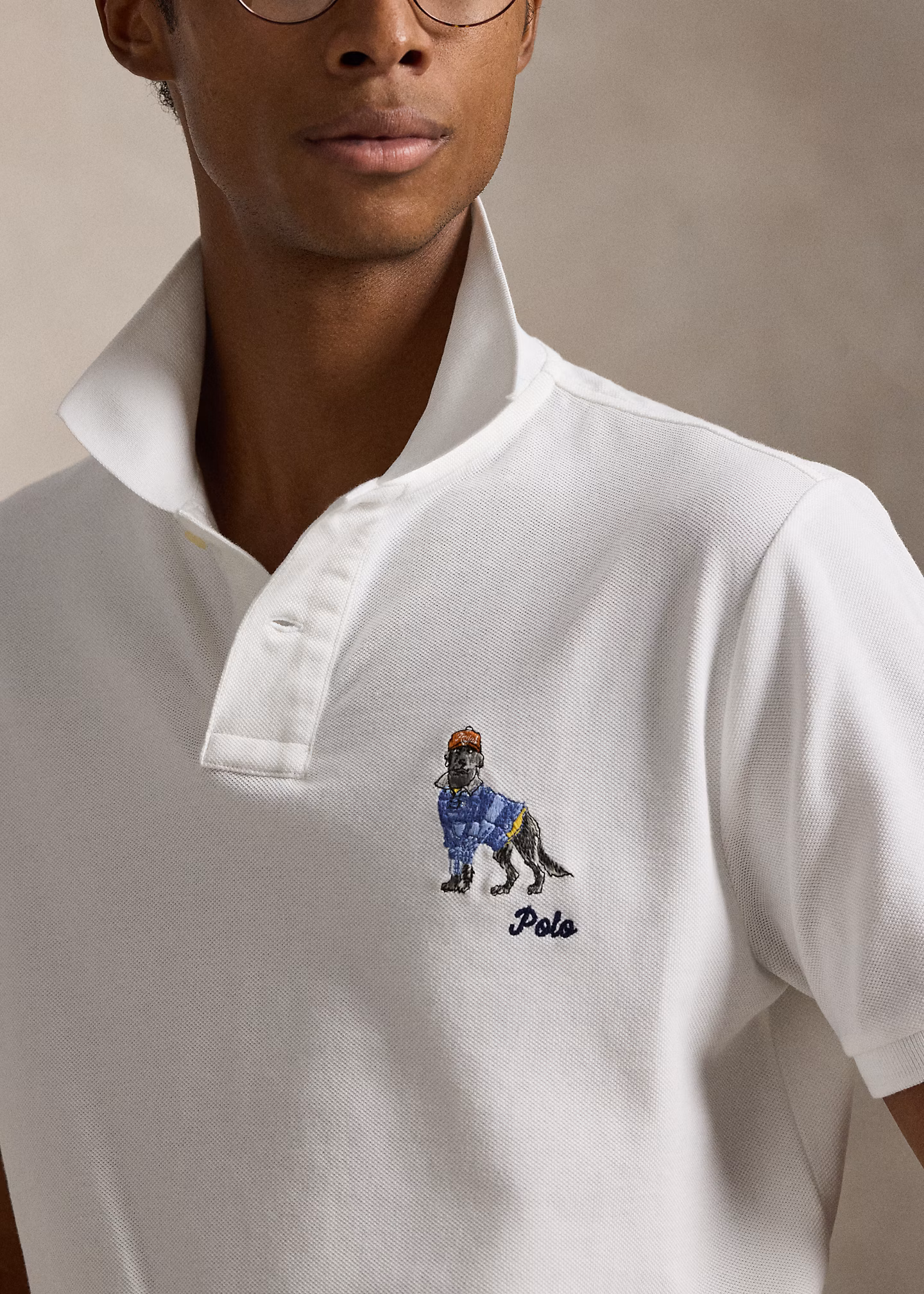 Custom-Slim-Fit Poloshirt mit Stickerei - RALPH LAUREN OUTLET