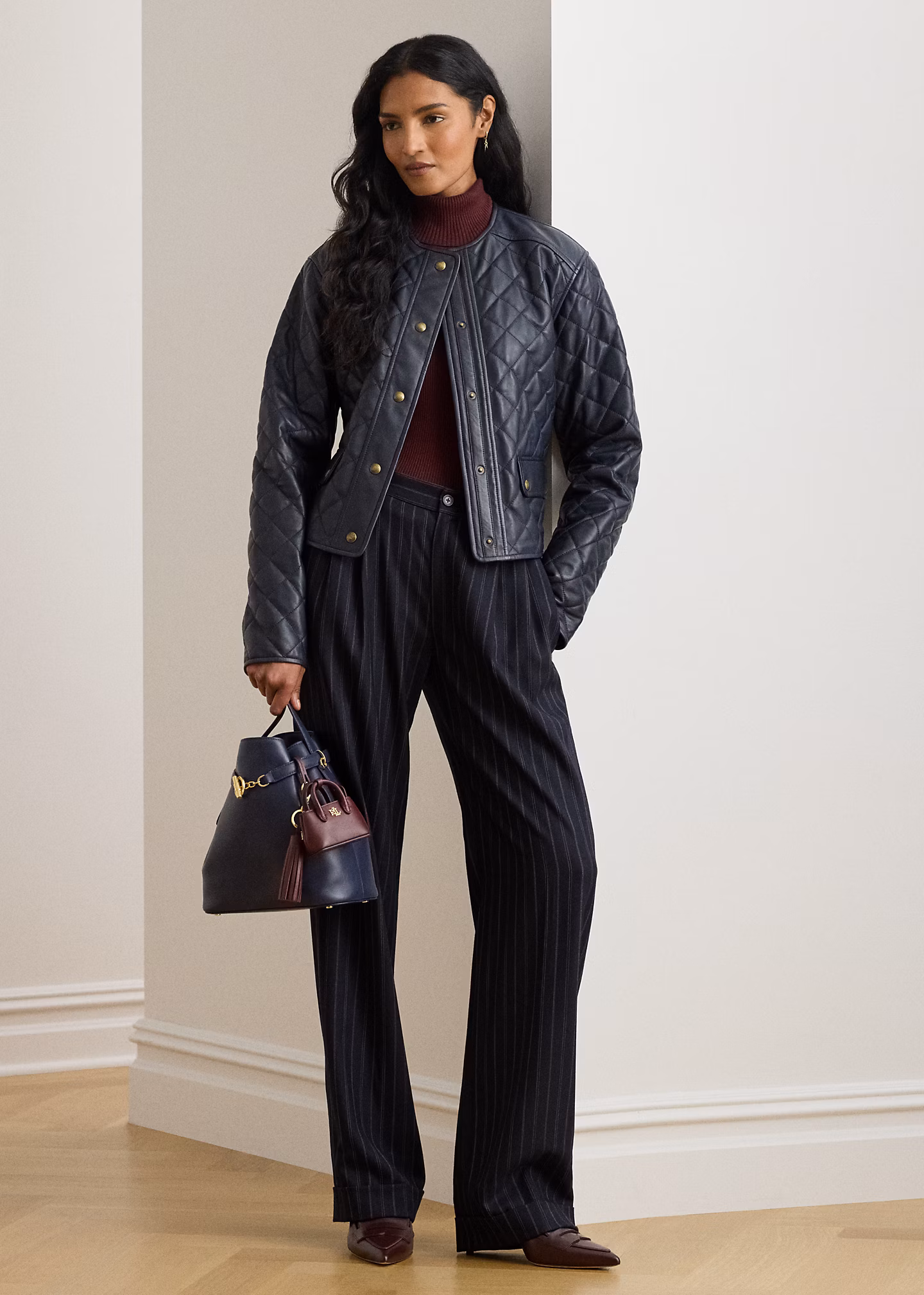 Gestreifte Bundfaltenhose aus Twill - RALPH LAUREN OUTLET