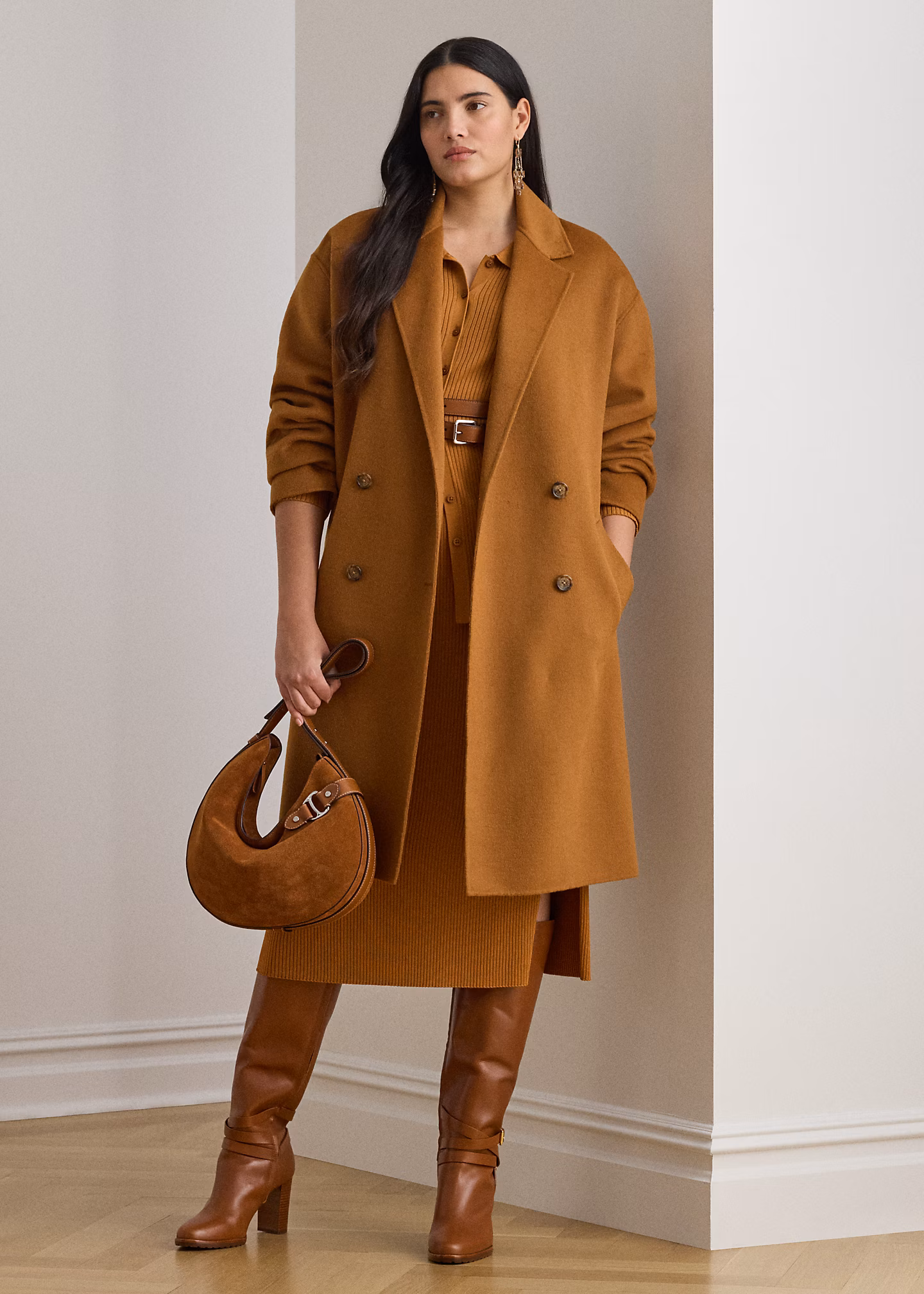 Zweireihiger Kokon-Mantel mit Wolle - RALPH LAUREN OUTLET