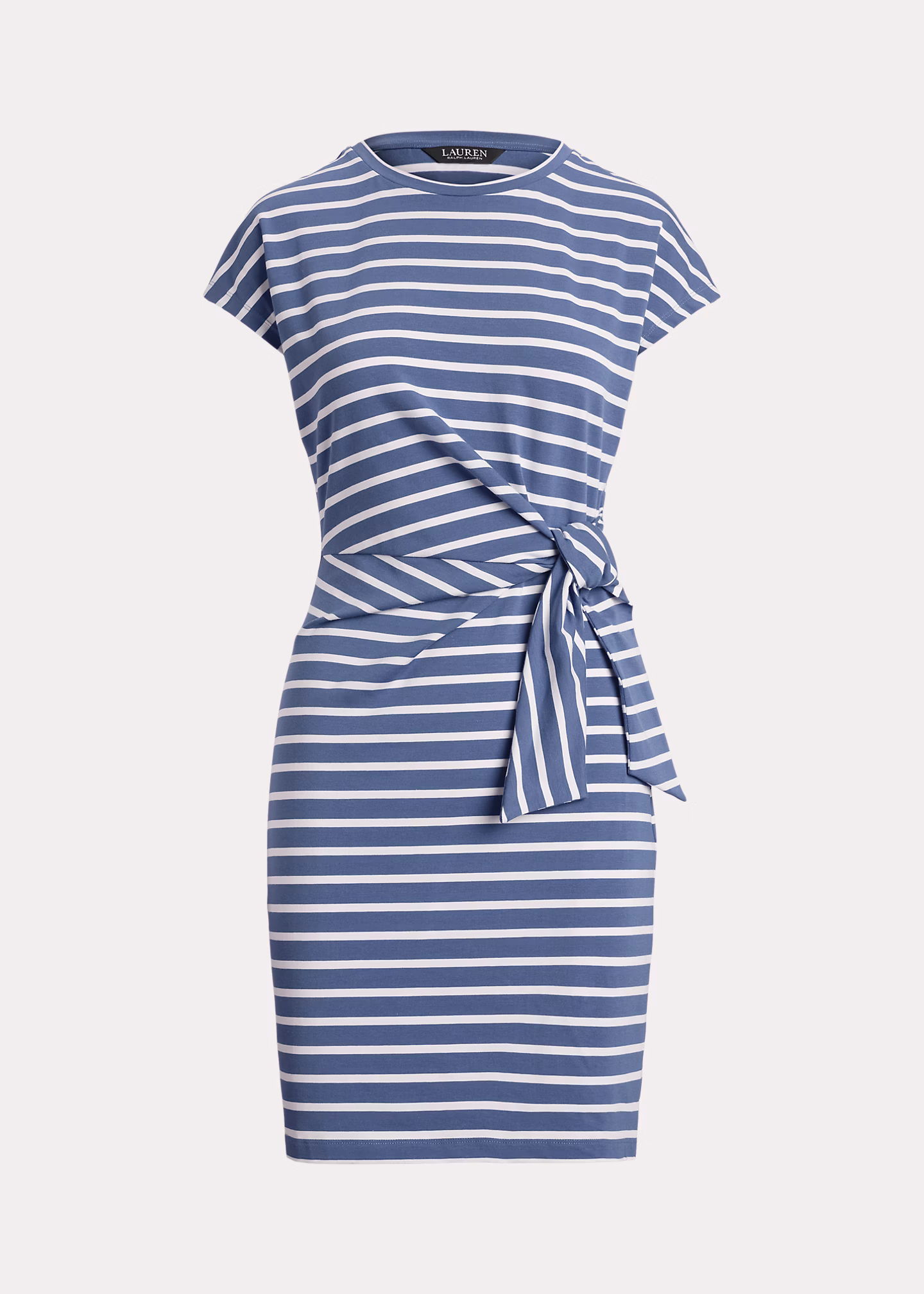 Gestreiftes Jerseykleid mit Bindedetail - RALPH LAUREN OUTLET