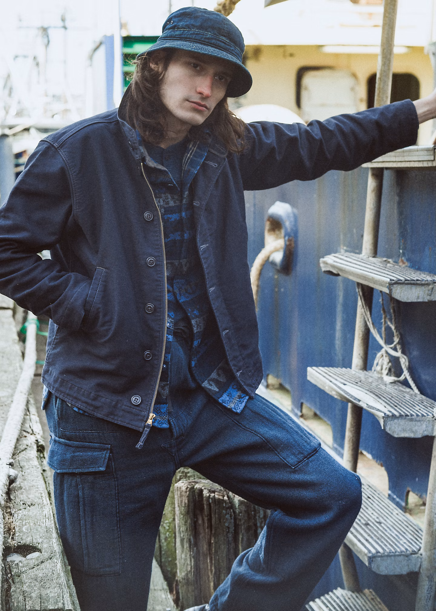 Twill-Cargohose in Indigo - RALPH LAUREN OUTLET