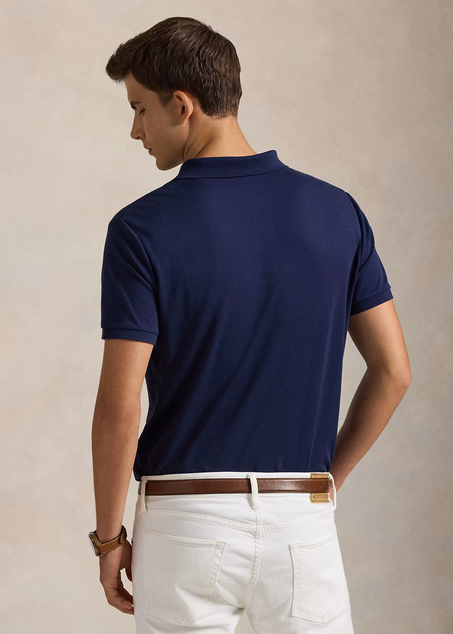 Custom-Slim-Fit Baumwoll-Poloshirt - RALPH LAUREN OUTLET