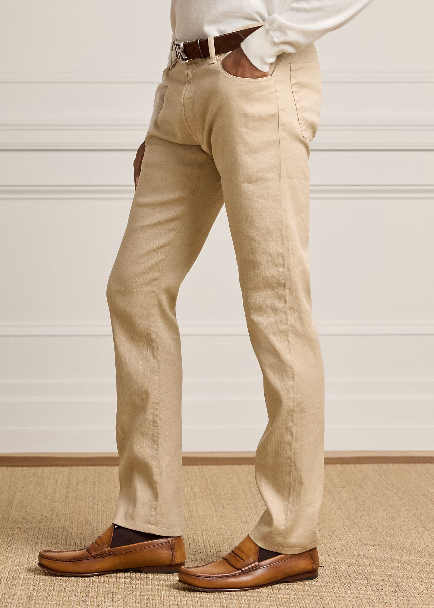 Slim-Fit Stretchjeans mit Leinen - RALPH LAUREN OUTLET