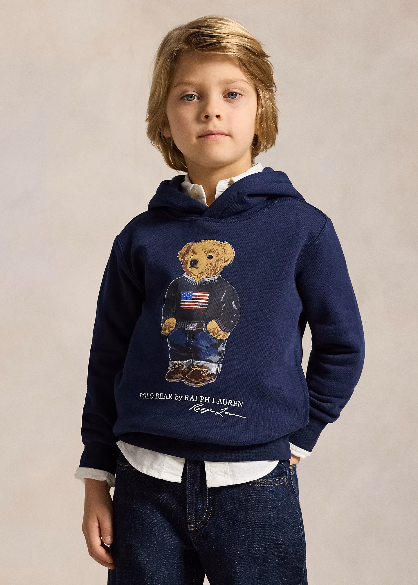 Fleece-Pullover mit Polo Bear - RALPH LAUREN OUTLET