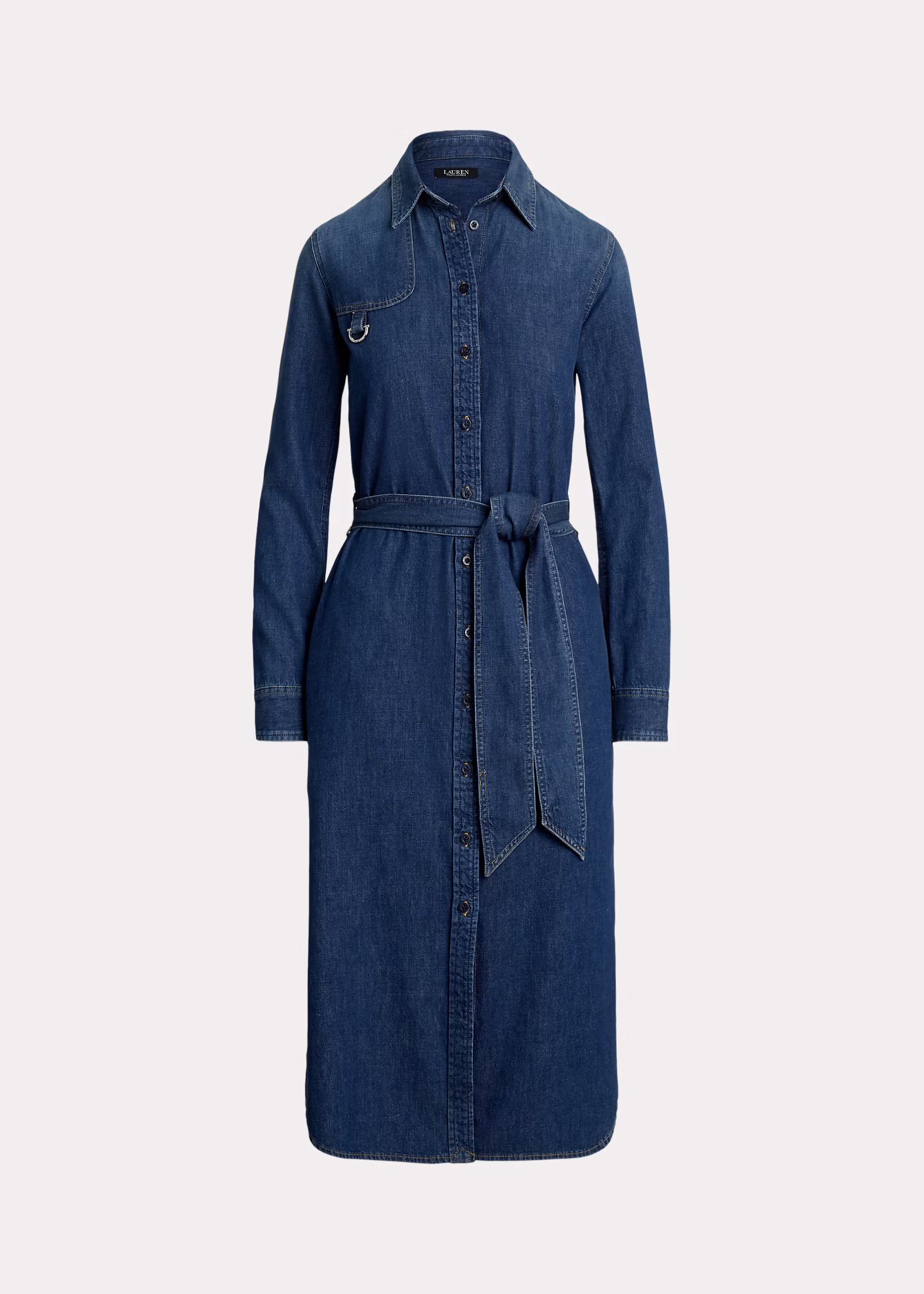 Denim-Hemdkleid mit Gürtel und Anhänger - RALPH LAUREN OUTLET