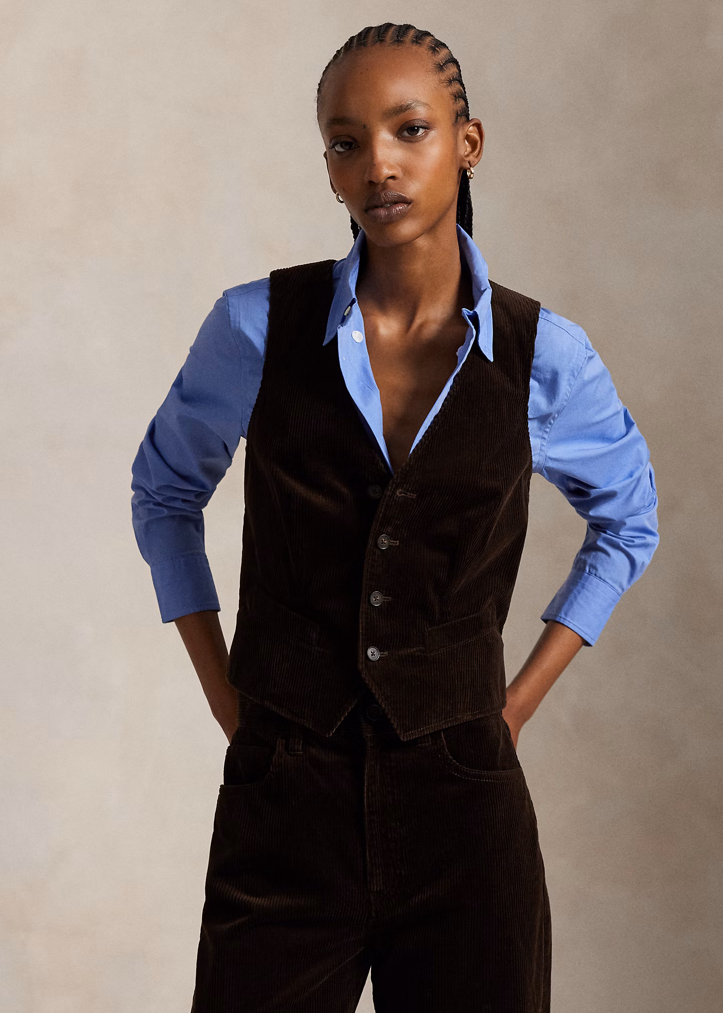 Weste aus Kordsamt - RALPH LAUREN OUTLET