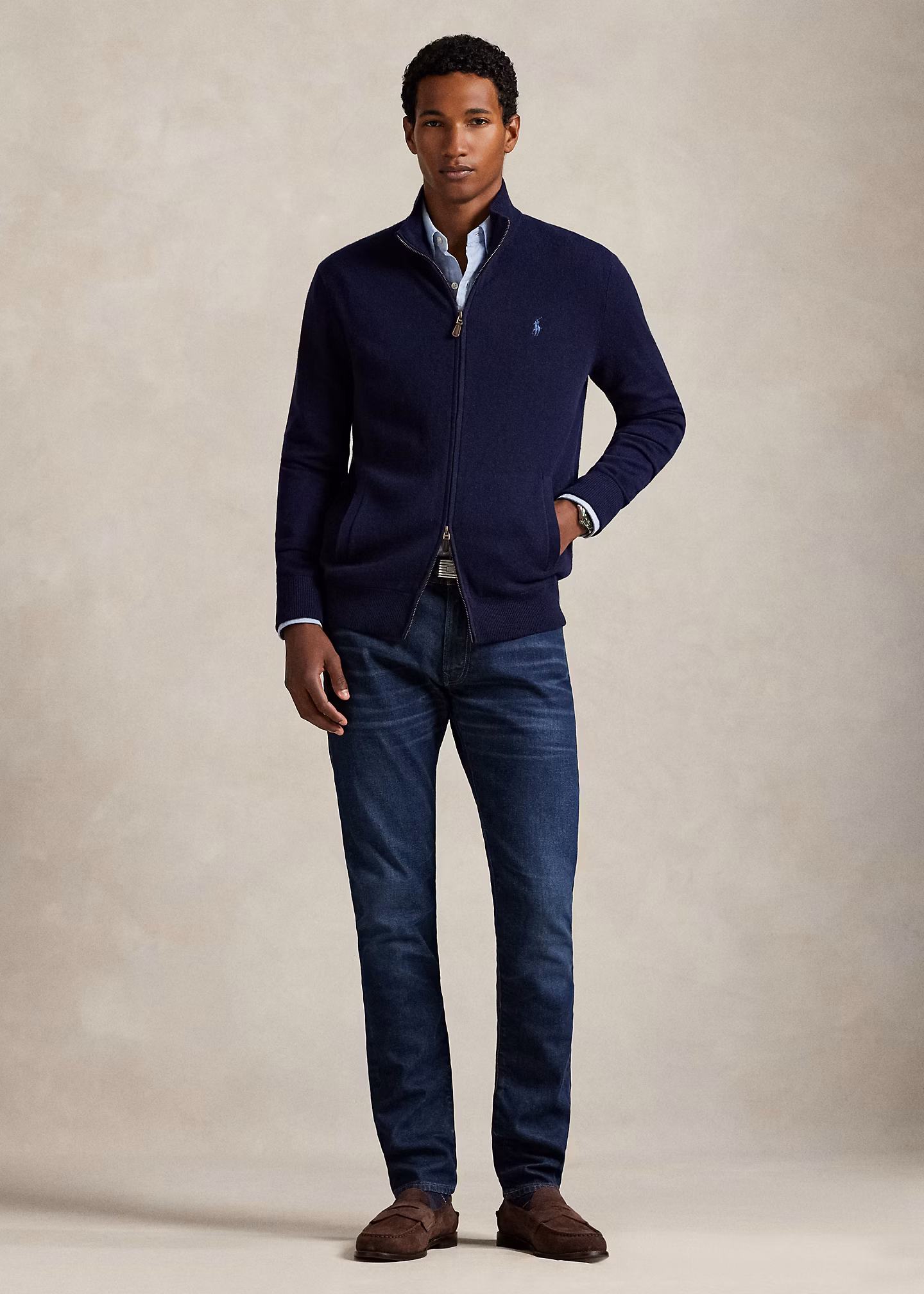 Wollpullover mit Reißverschluss - RALPH LAUREN OUTLET