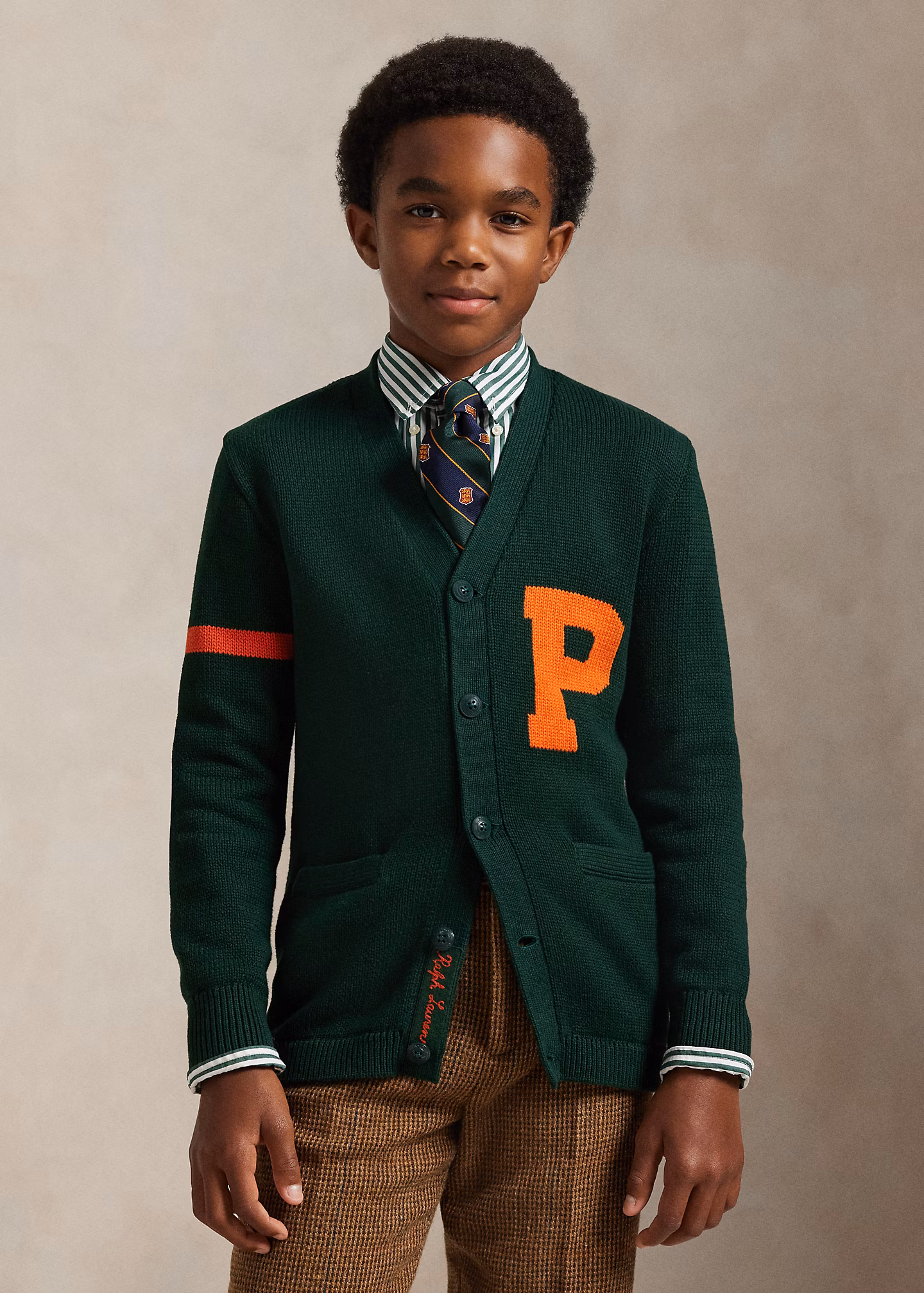 College-Strickjacke mit V-Ausschnitt - RALPH LAUREN OUTLET