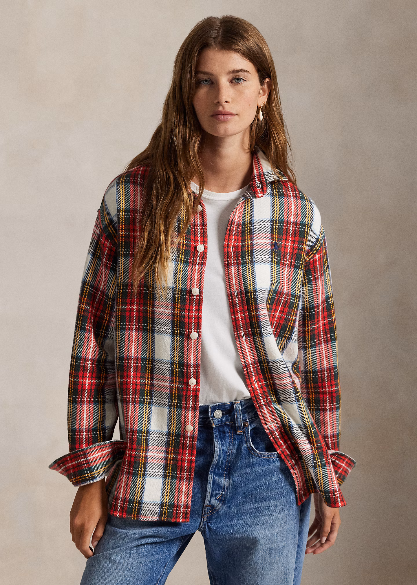 Relaxed-Fit Karohemd aus Baumwolltwill - RALPH LAUREN OUTLET