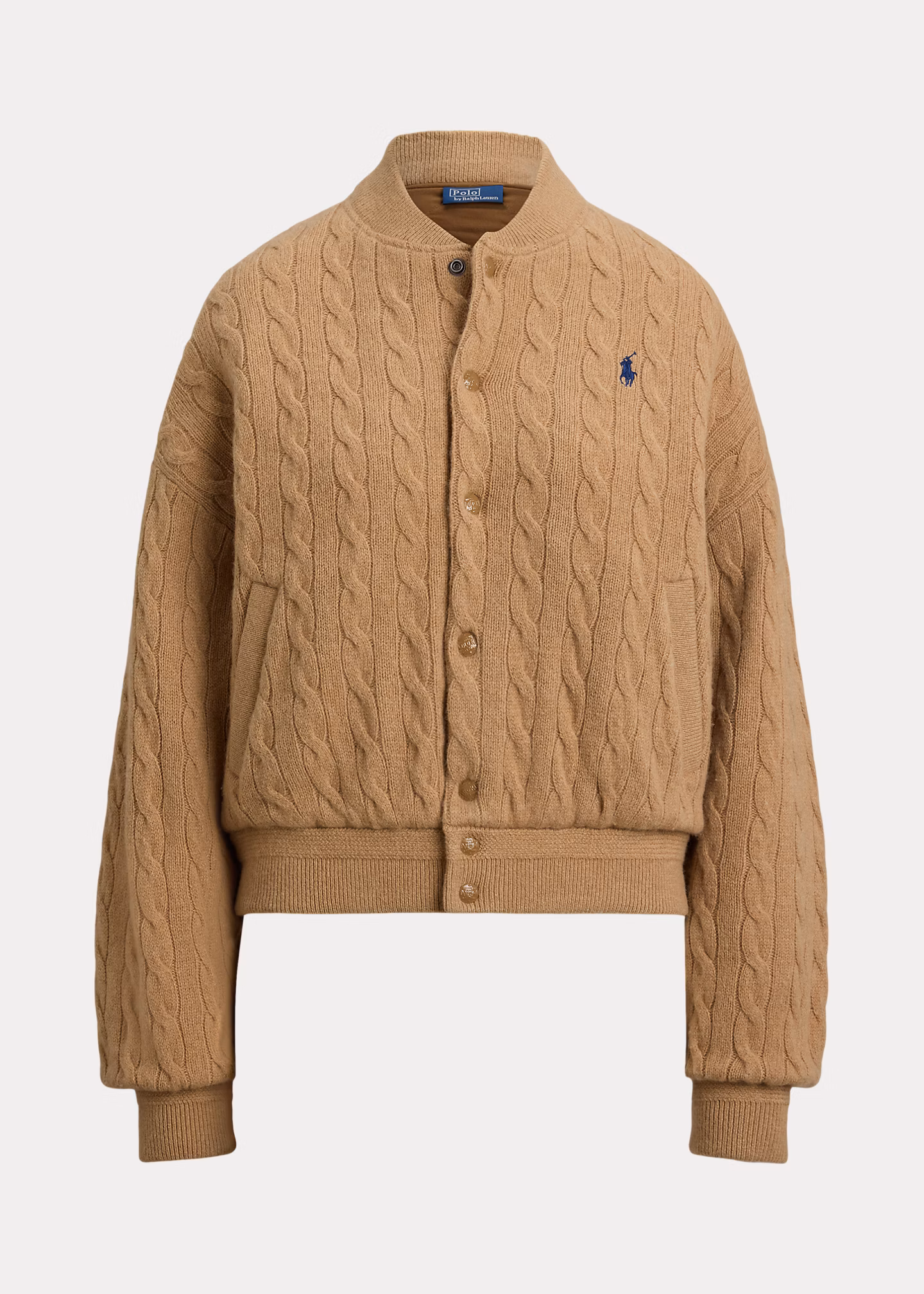 Woll-Kaschmir-Jacke mit Zopfmuster - RALPH LAUREN OUTLET