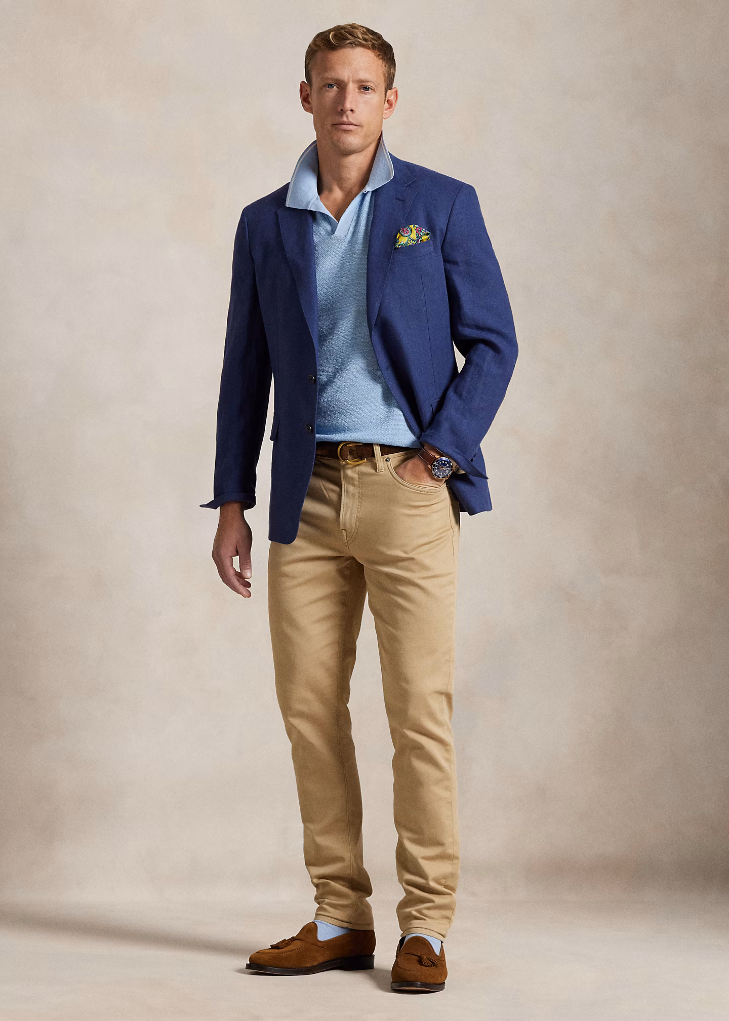 Chinohose Sullivan Slim in Strickoptik - RALPH LAUREN OUTLET