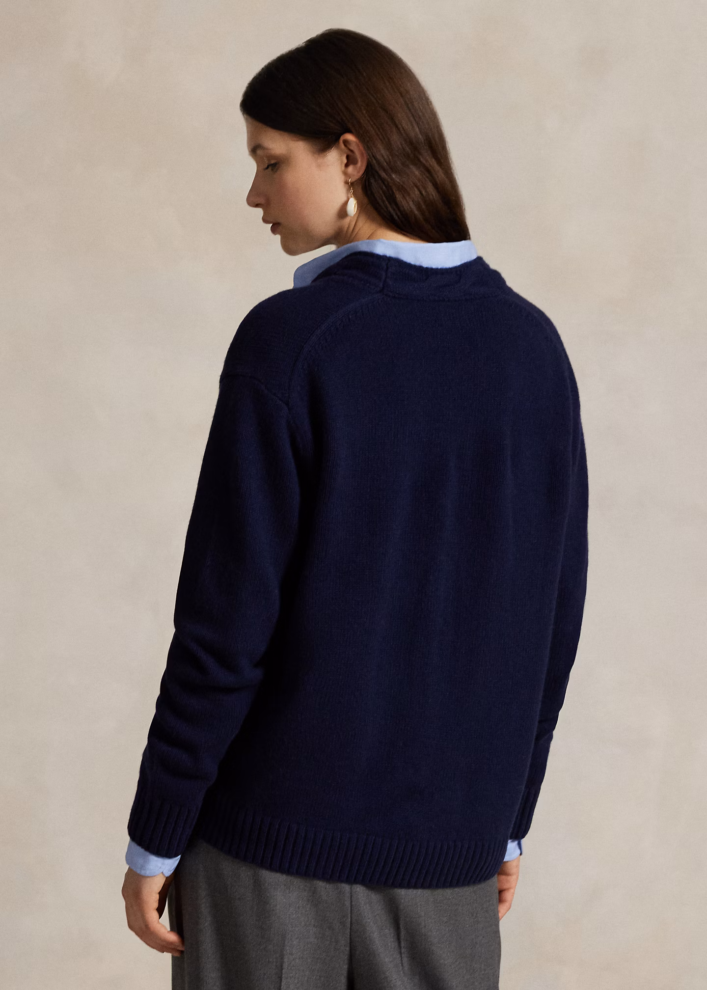 Strickjacke mit Zopfmusterbesatz - RALPH LAUREN OUTLET