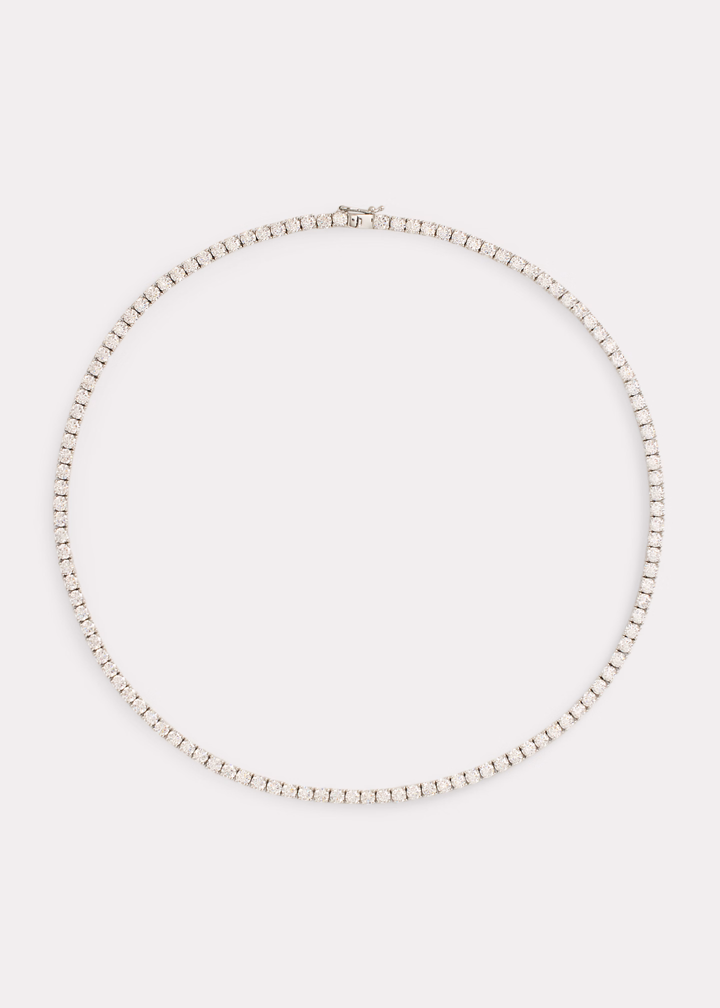 Rhodinierte Halskette mit Zirkonia - RALPH LAUREN OUTLET