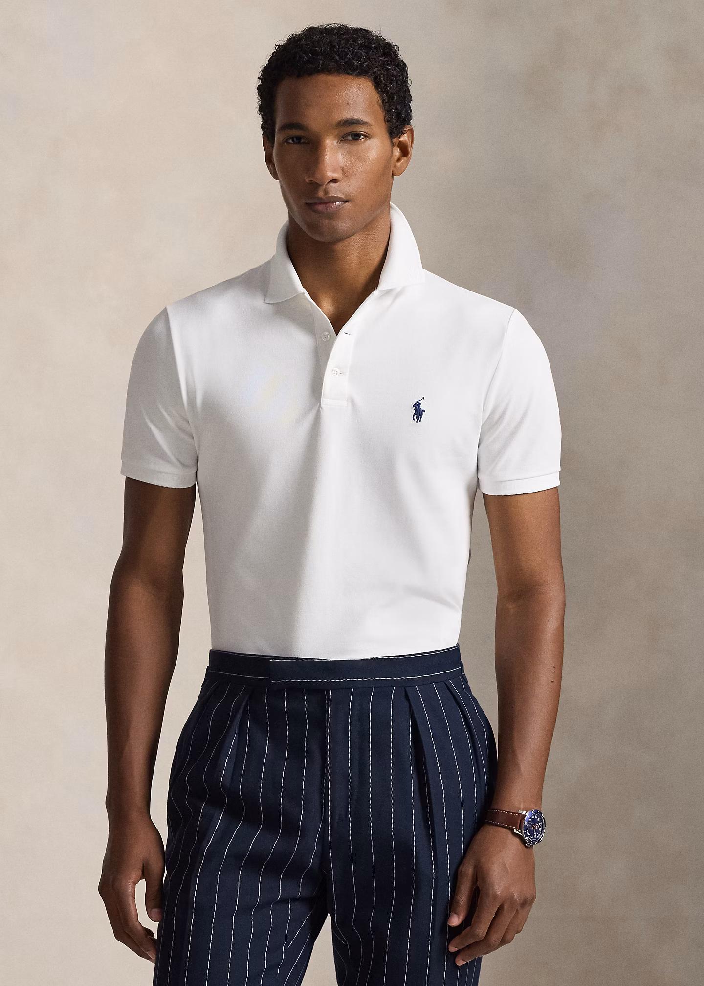 Custom-Slim-Fit Piqué-Poloshirt - RALPH LAUREN OUTLET