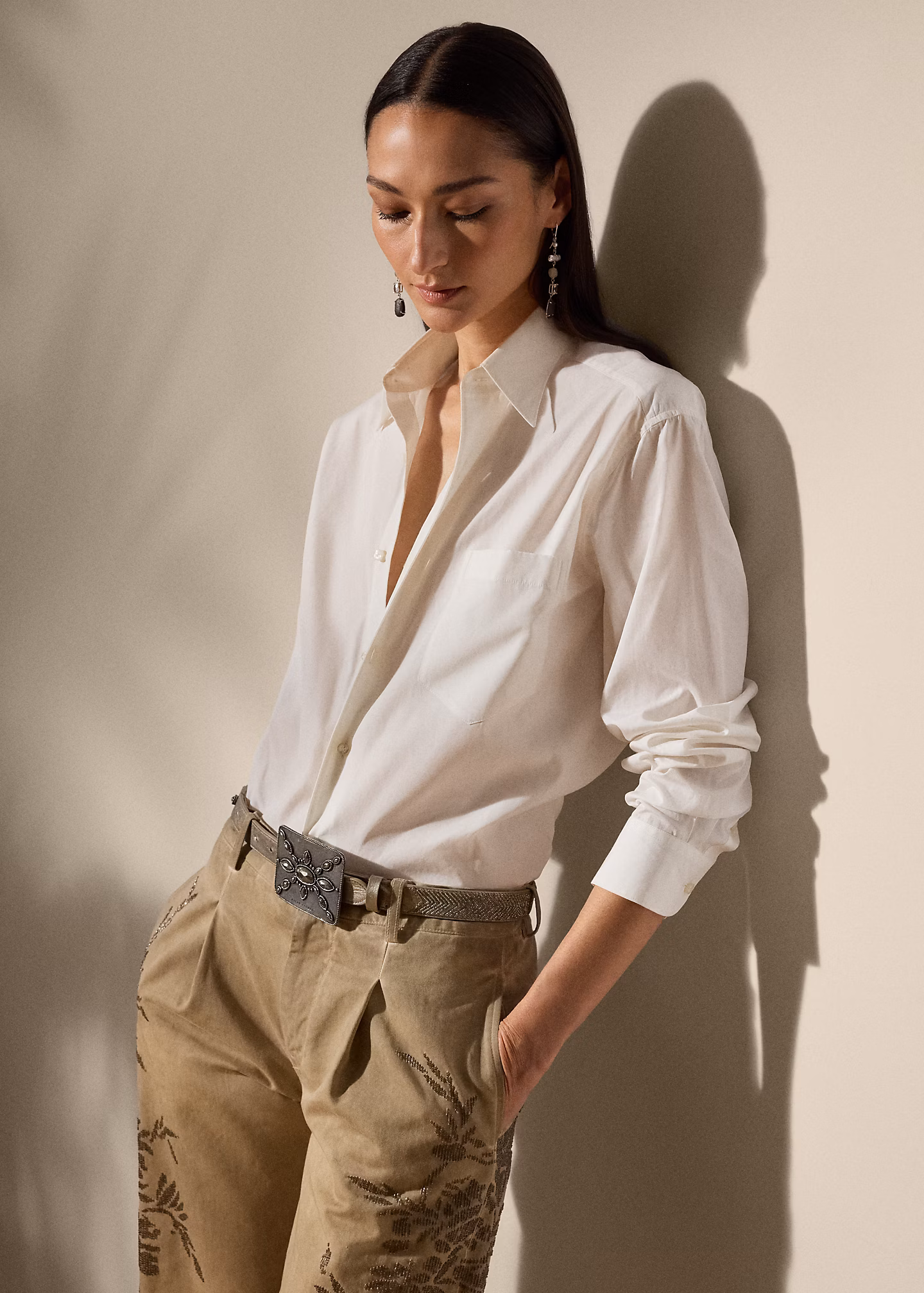 Hemd Damien aus merzerisierter Baumwolle - RALPH LAUREN OUTLET