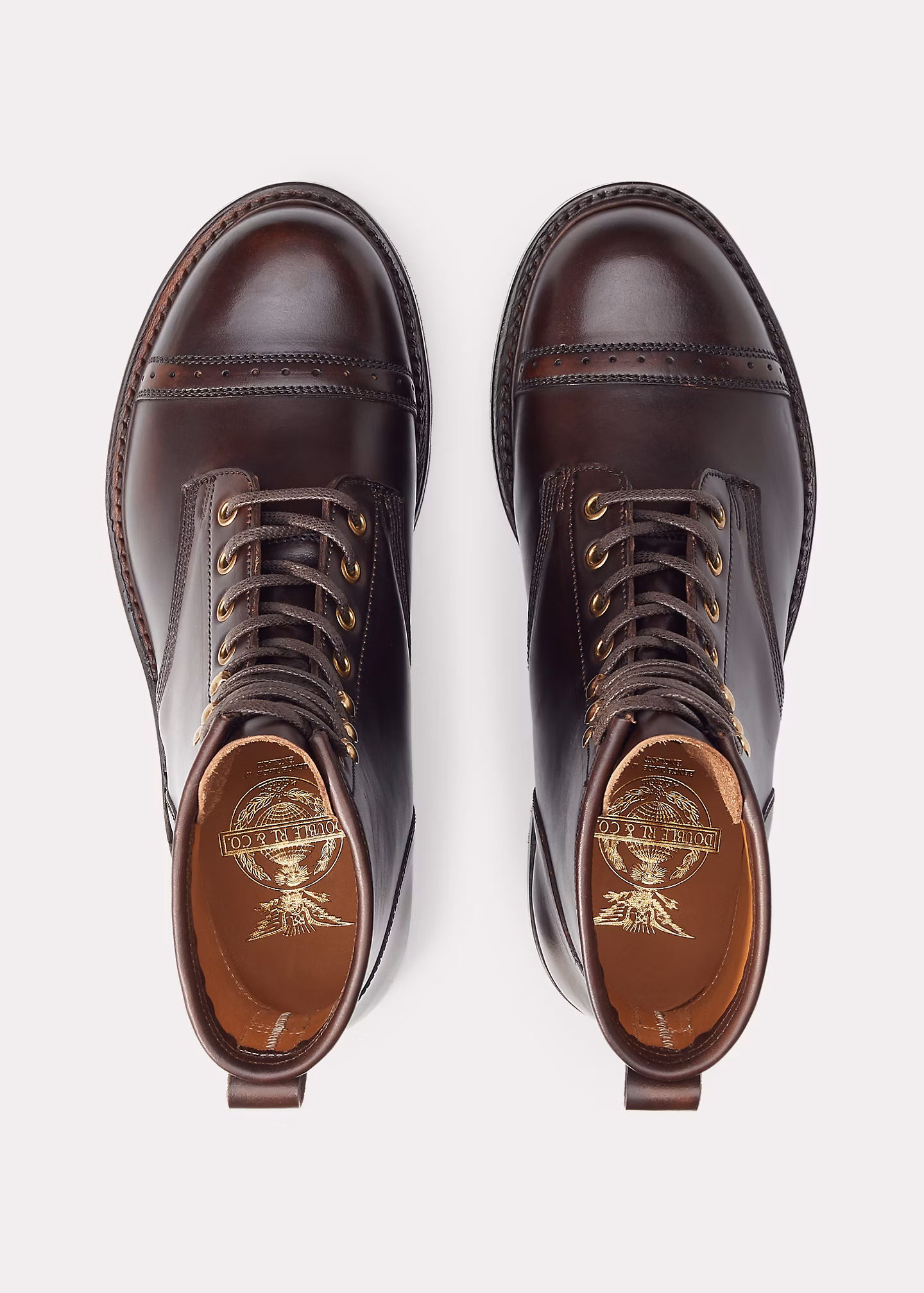 Stiefel aus handpoliertem Leder - RALPH LAUREN OUTLET