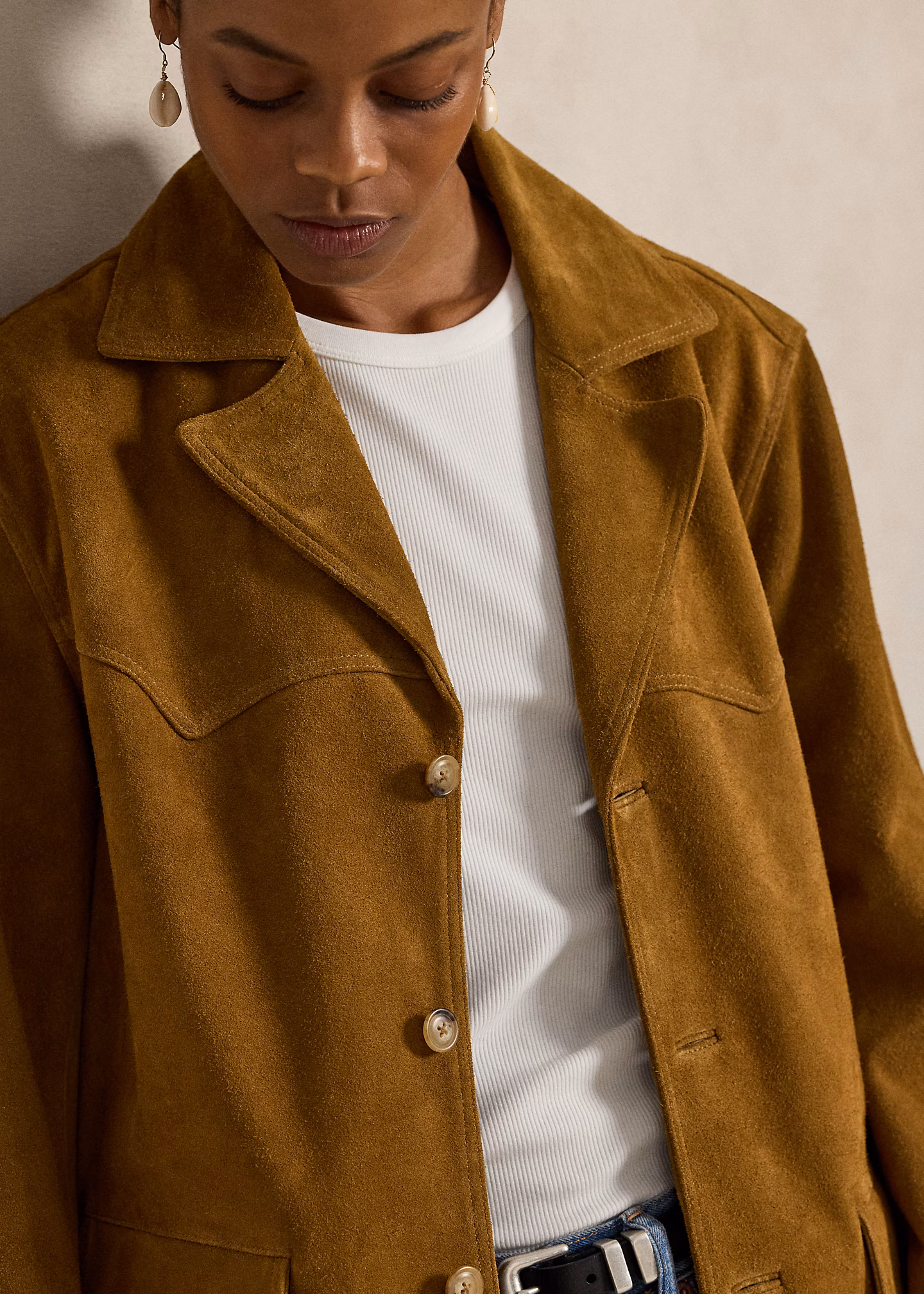 Westernjacke aus Wildleder - RALPH LAUREN OUTLET