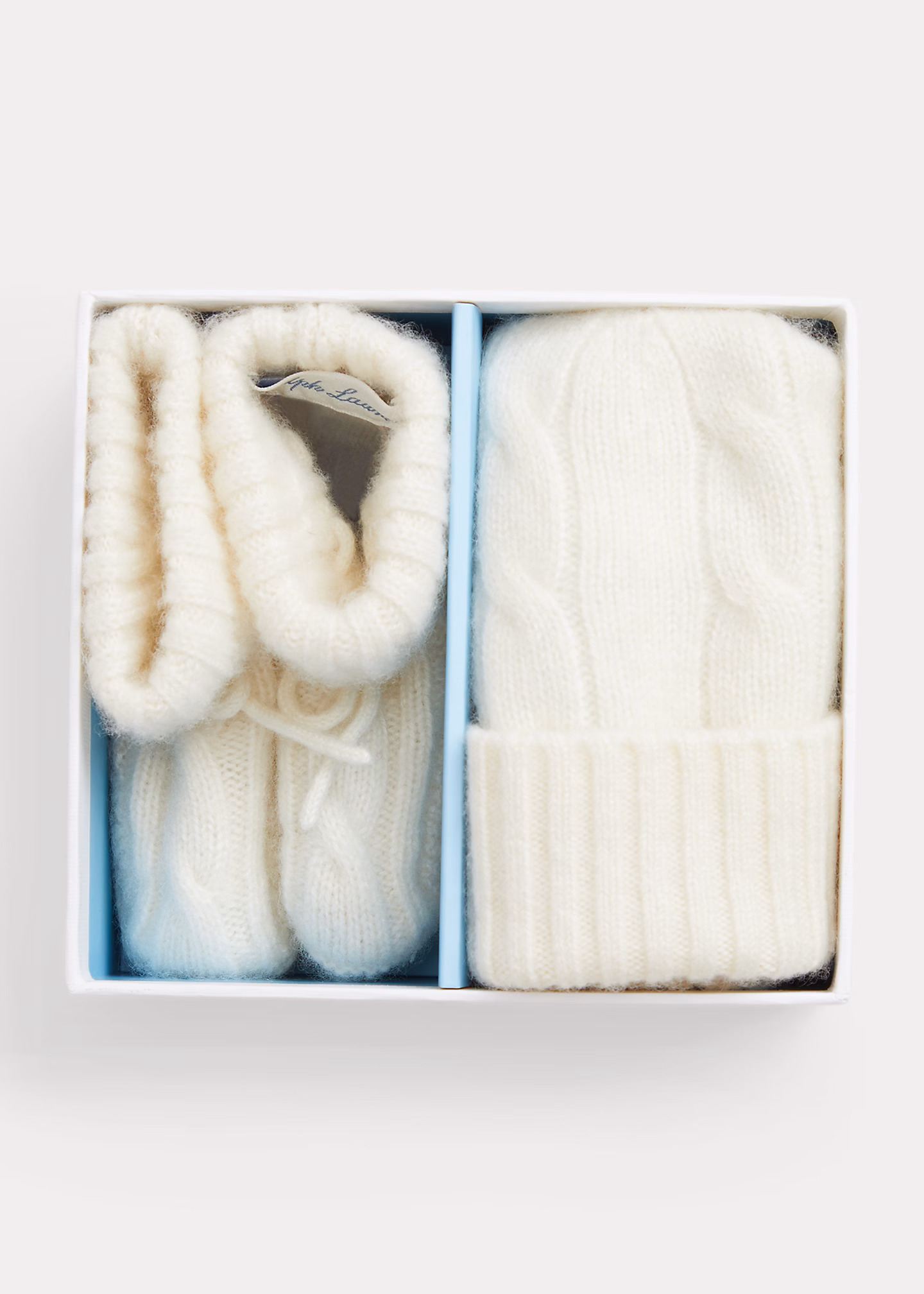Kaschmirmütze und Babyschuhe im Set - RALPH LAUREN OUTLET