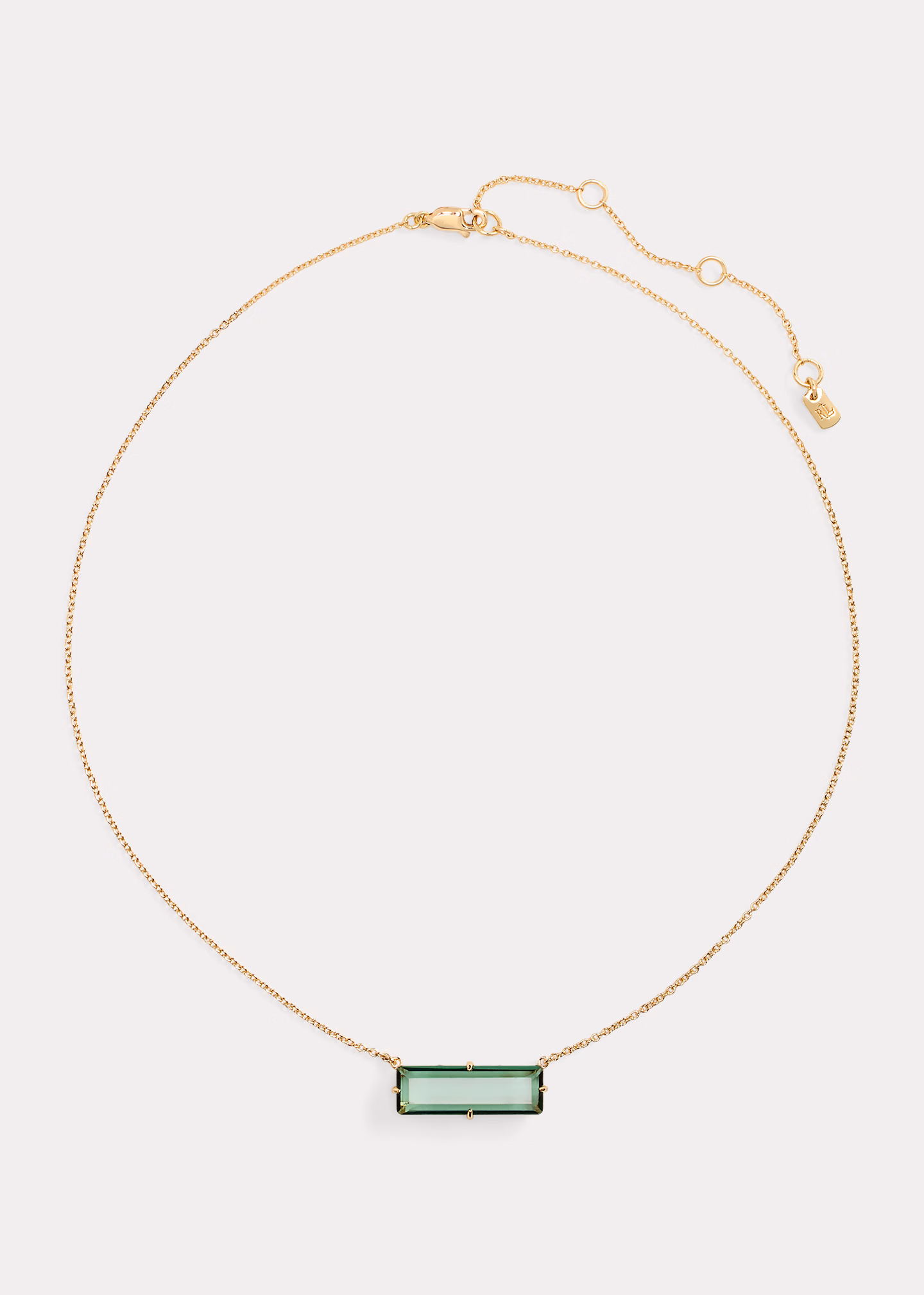 Vergoldete Halskette mit Zierstein - RALPH LAUREN OUTLET