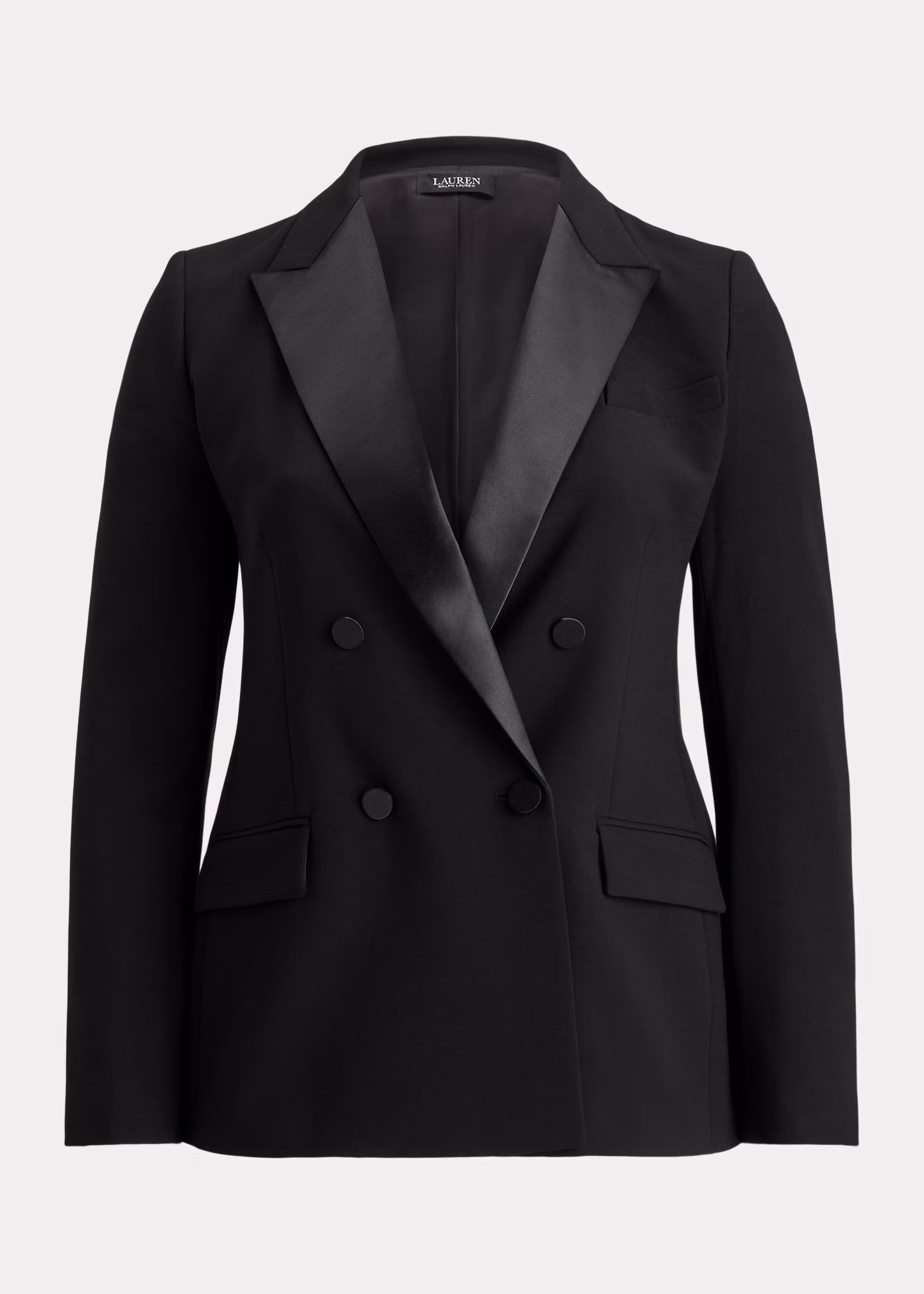 Zweireihiger Blazer mit Satinbesatz - RALPH LAUREN OUTLET