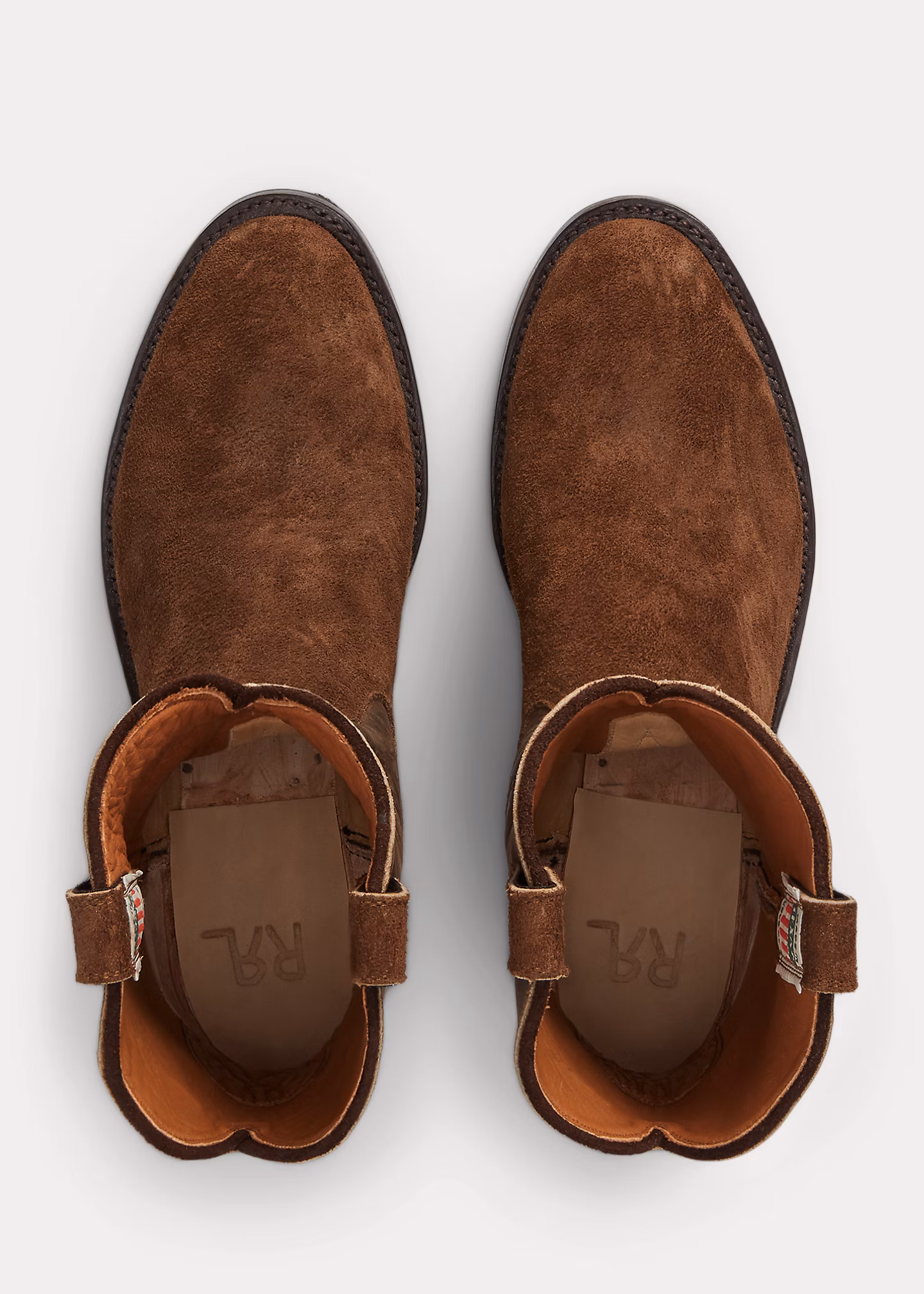 Stiefel aus Rauwildleder und Leder - RALPH LAUREN OUTLET