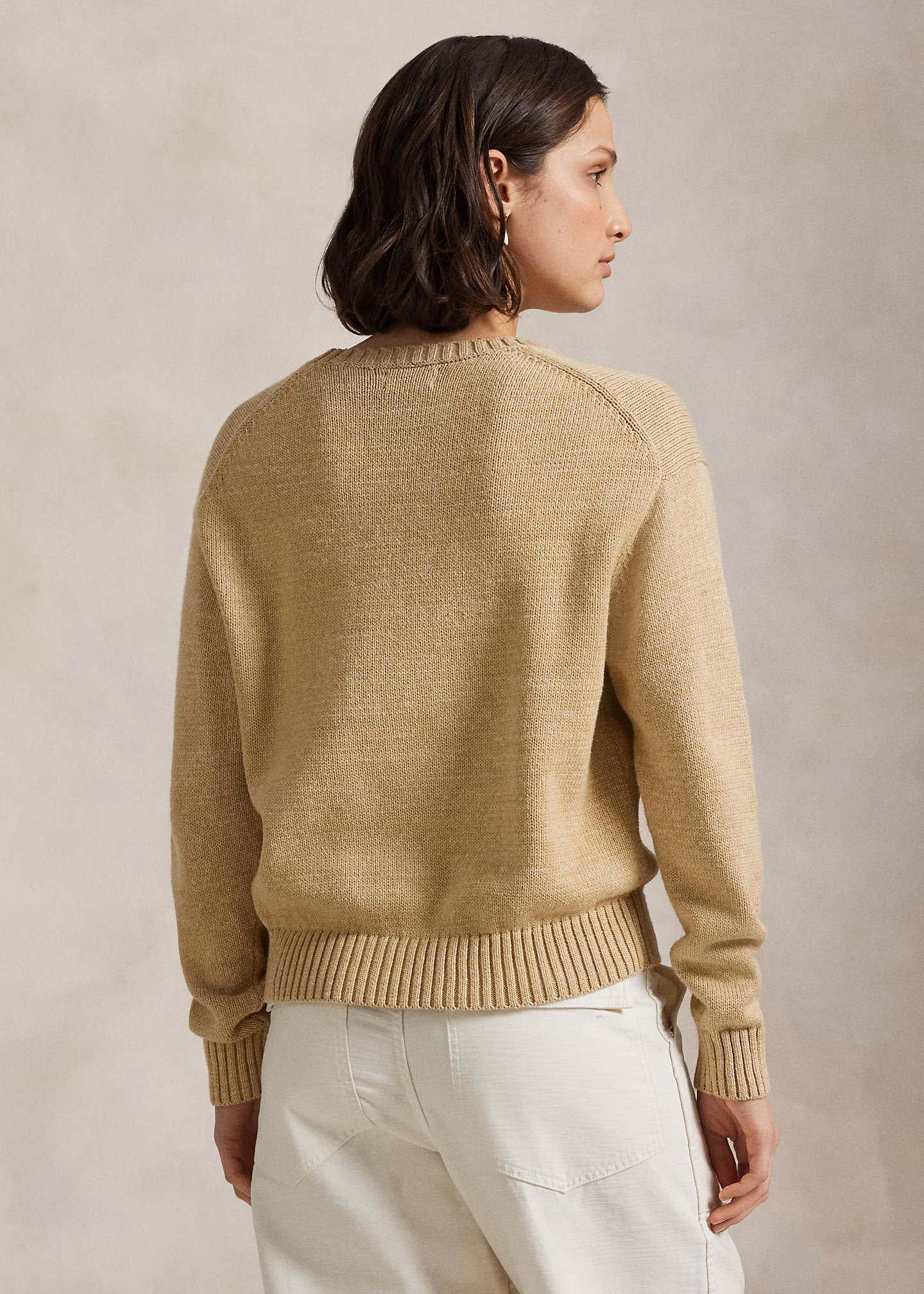 Baumwoll-Rundhalspullover mit Polo Bear - RALPH LAUREN OUTLET