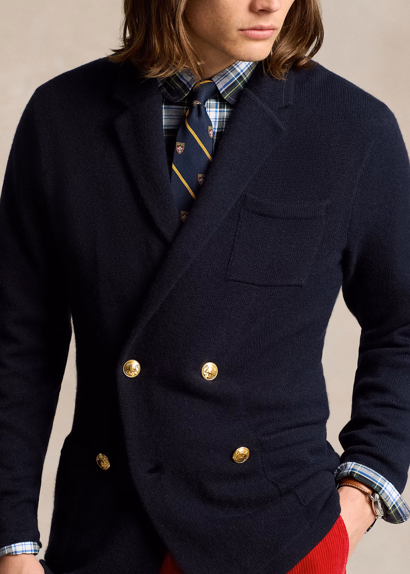 Strickblazer aus Kaschmir - RALPH LAUREN OUTLET