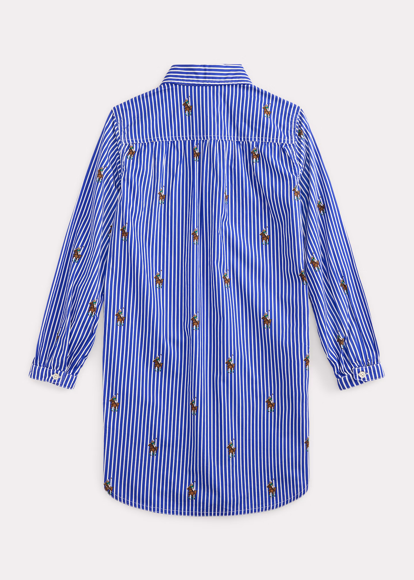 Gestreiftes Hemdkleid mit Polo Bear - RALPH LAUREN OUTLET