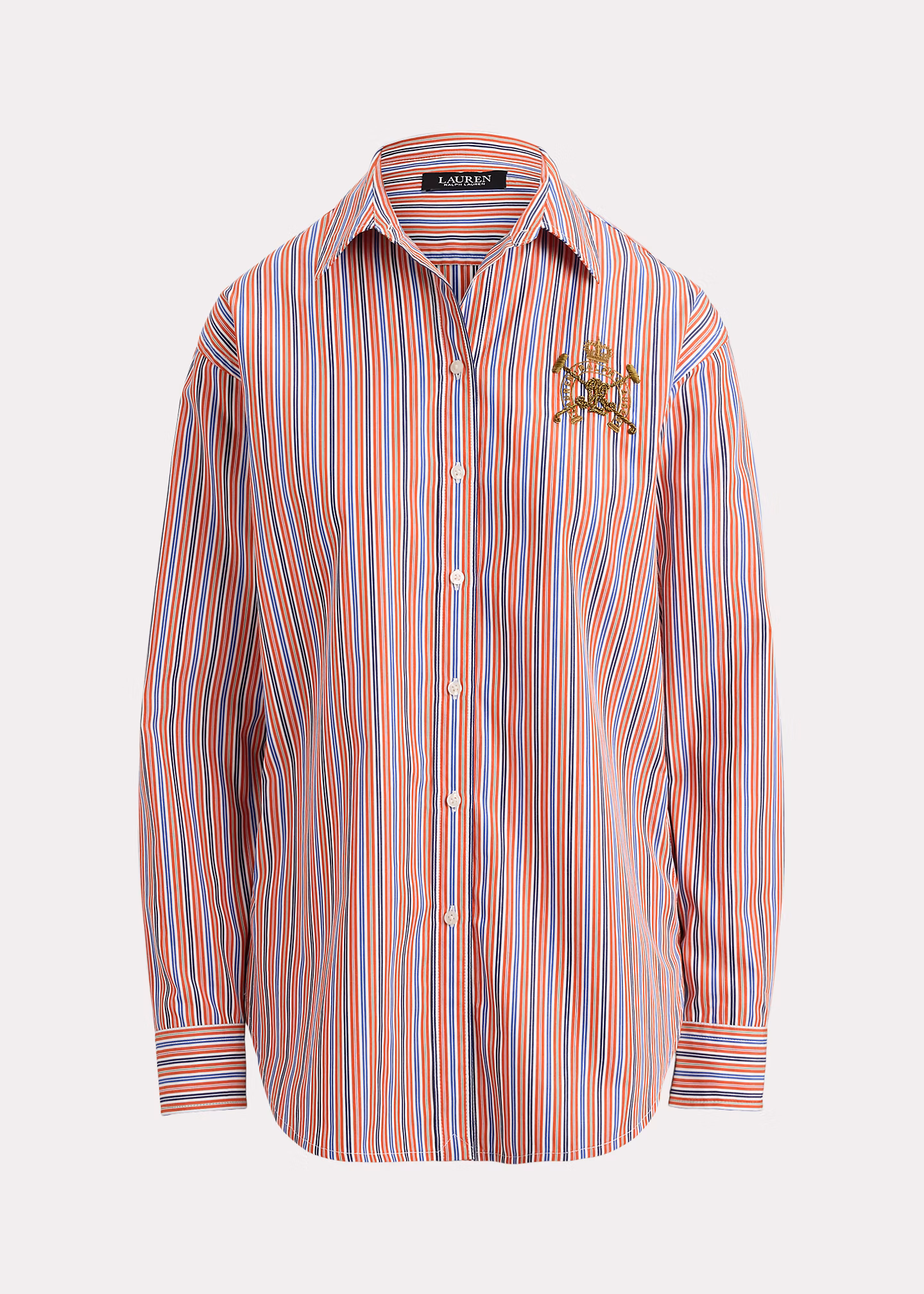 Gestreiftes Relaxed-Fit Baumwollhemd - RALPH LAUREN OUTLET