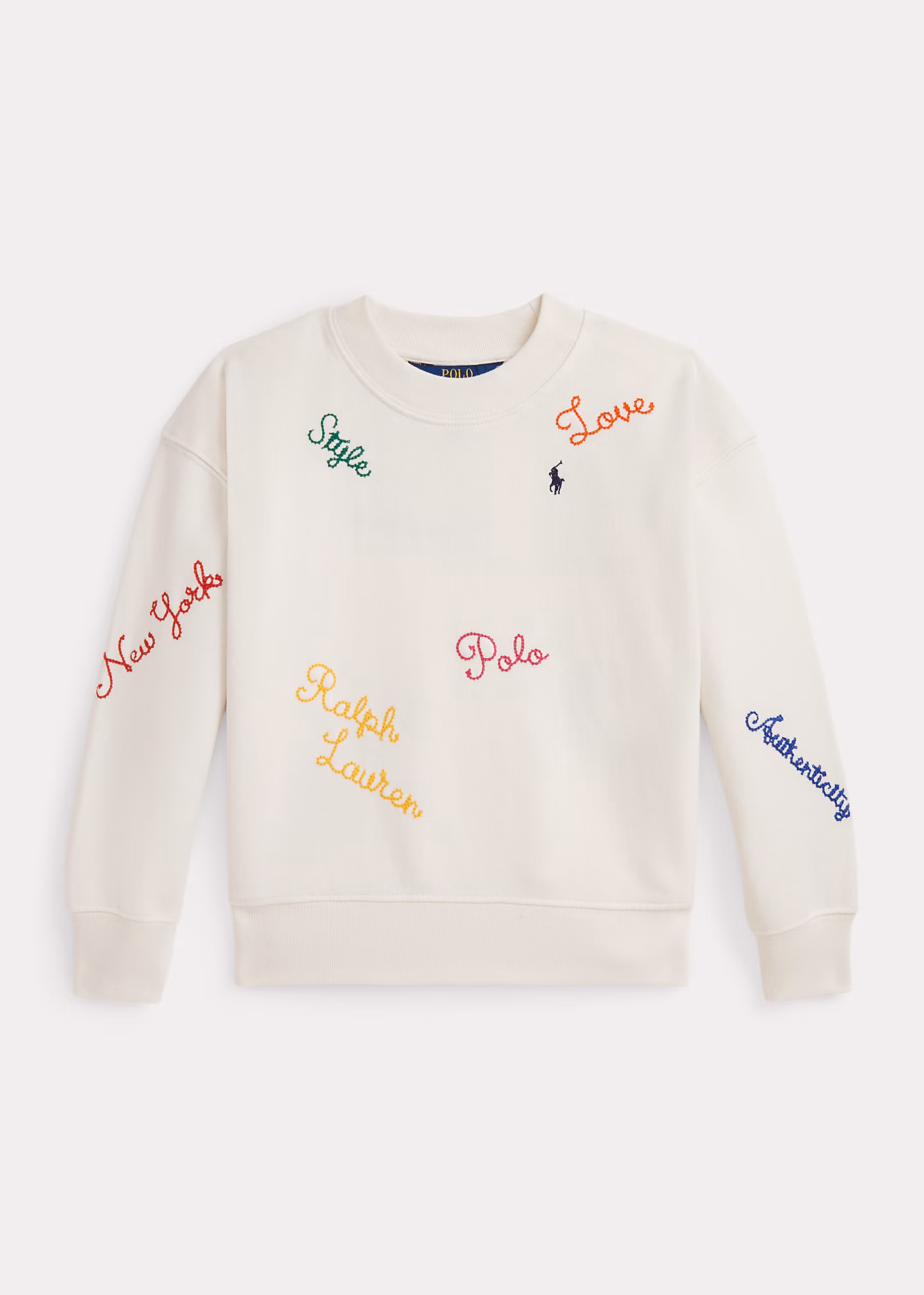 Fleece-Sweatshirt mit Stickerei - RALPH LAUREN OUTLET