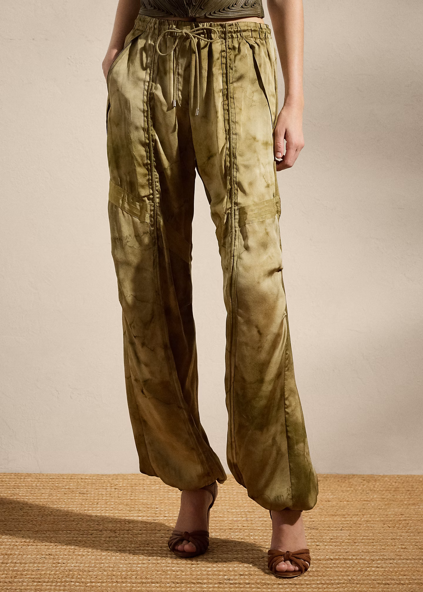 Bedruckte Seidencharmeuse-Hose Killian - RALPH LAUREN OUTLET