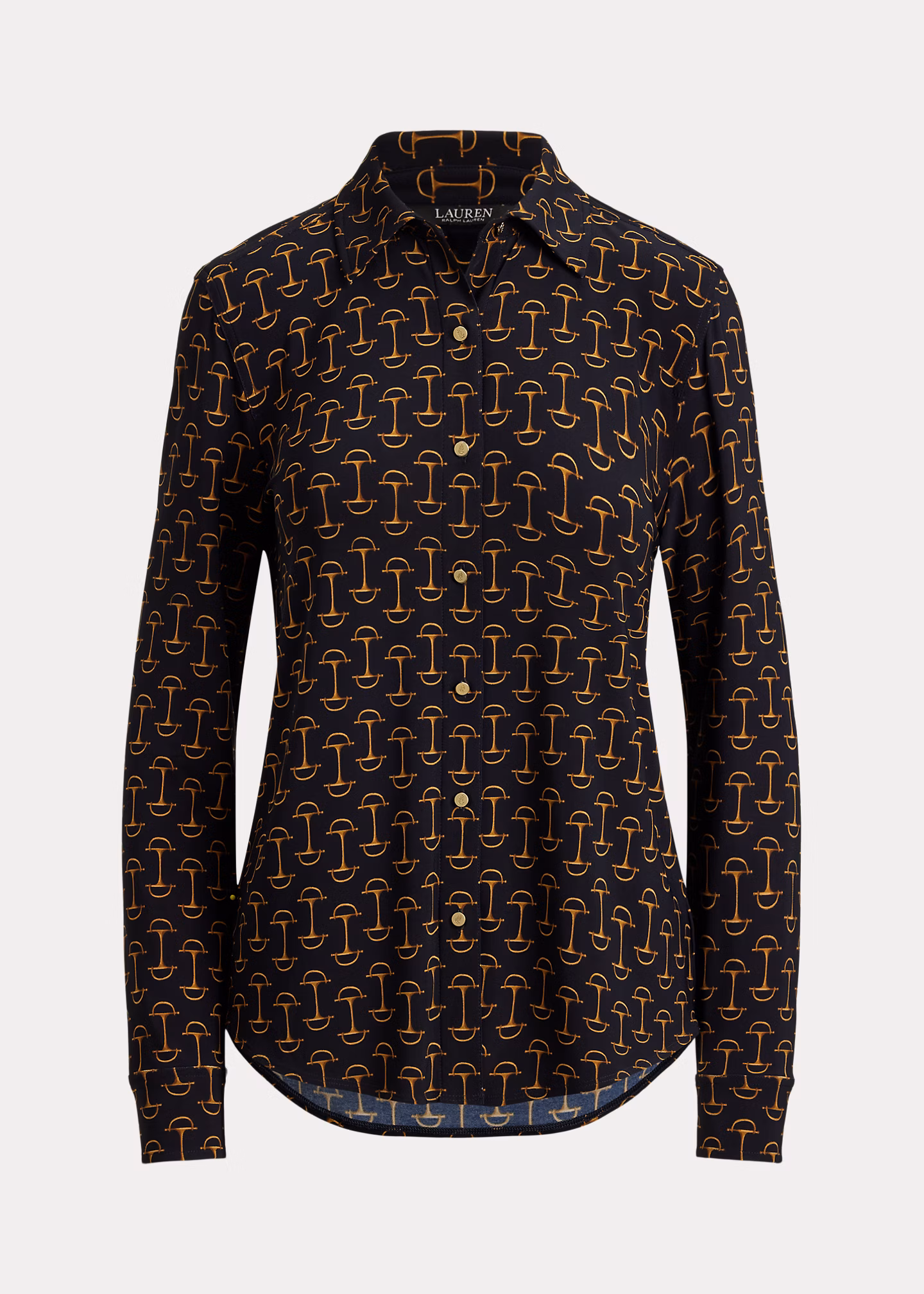 Gemustertes Slim-Fit Stretchjersey-Hemd - RALPH LAUREN OUTLET