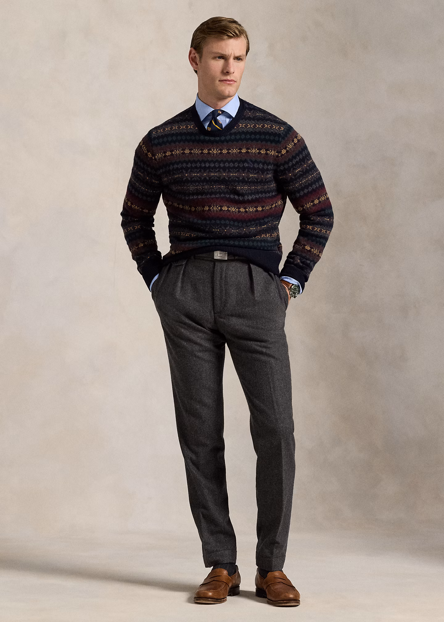 Wollpullover mit Fair-Isle-Muster - RALPH LAUREN OUTLET