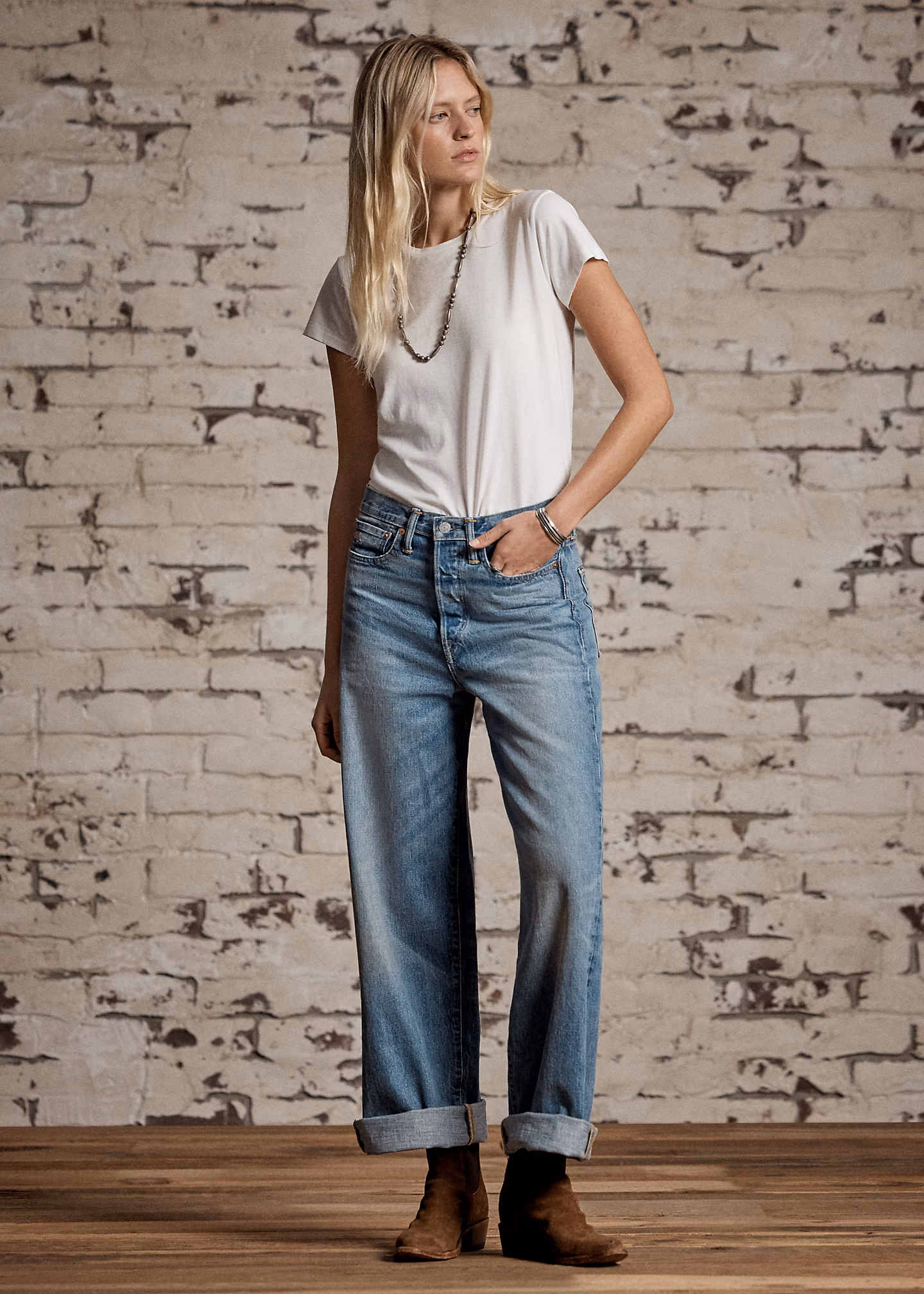 Vintage-Wide-Fit Jeans Cluney - RALPH LAUREN OUTLET