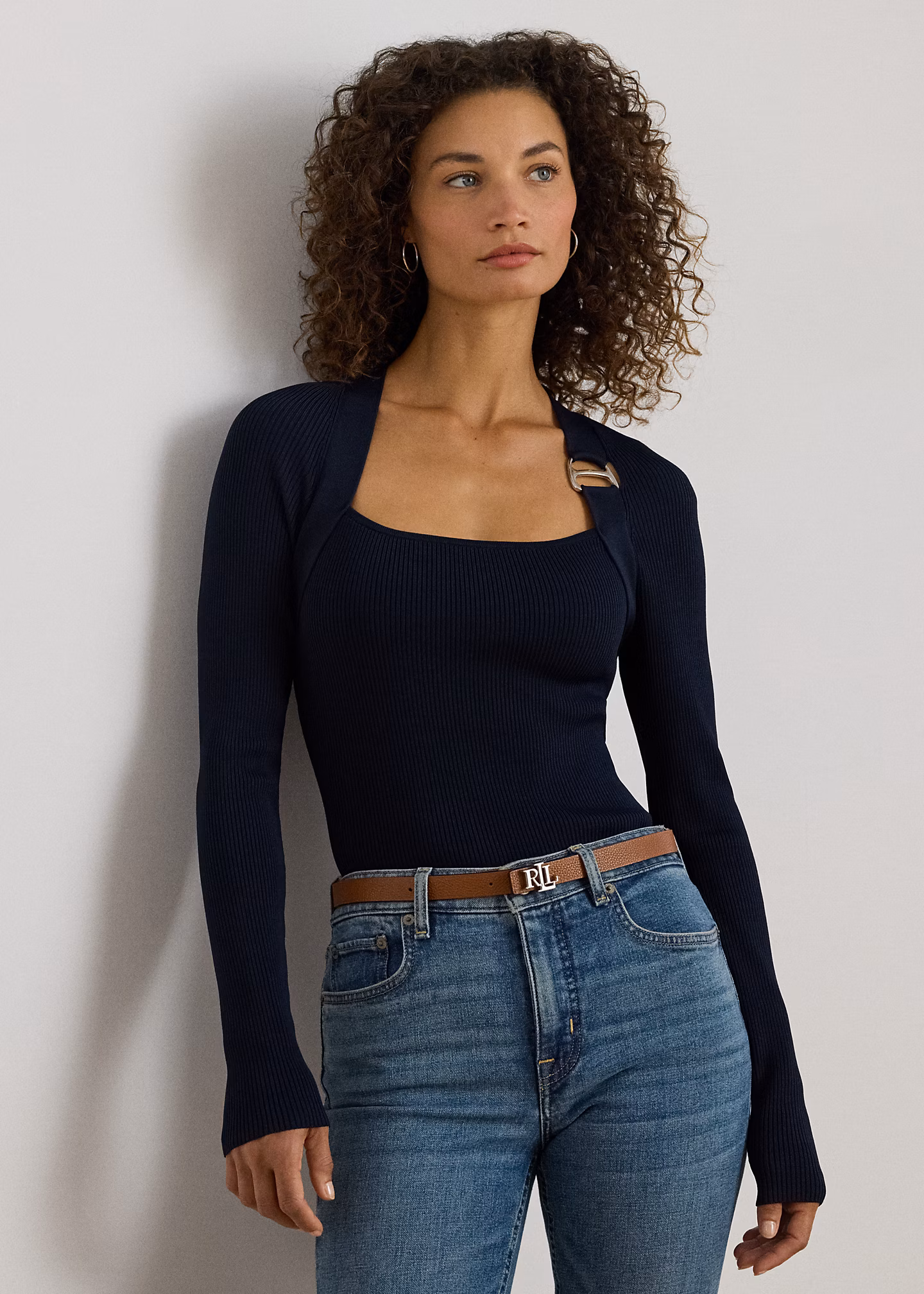 Rippenstrickpullover mit Schnalle - RALPH LAUREN OUTLET