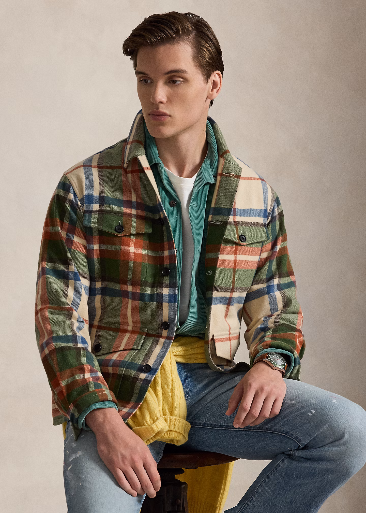 Kariertes Wollhemd - RALPH LAUREN OUTLET