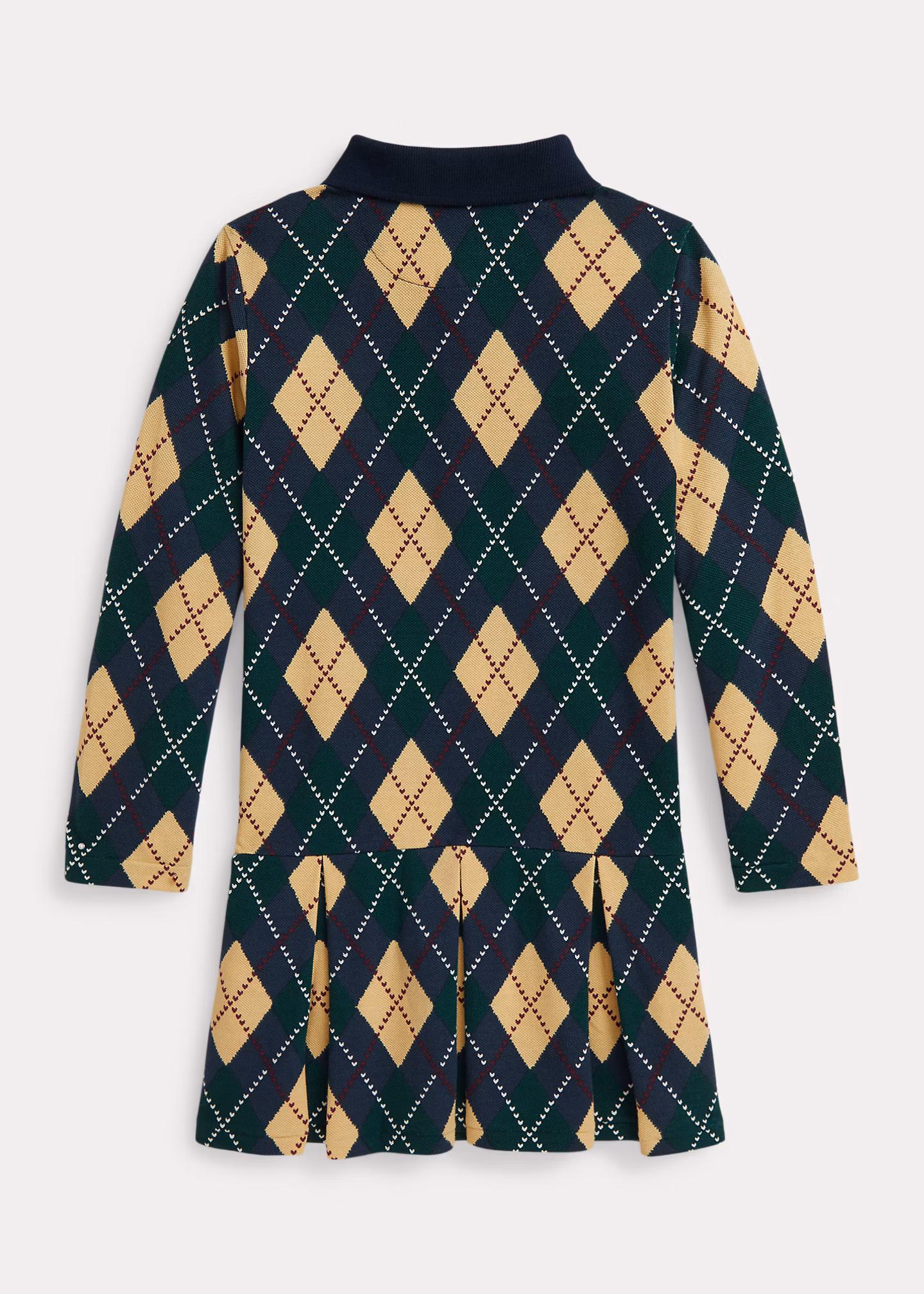 Stretchpiqué-Polokleid mit Argyle-Muster - RALPH LAUREN OUTLET