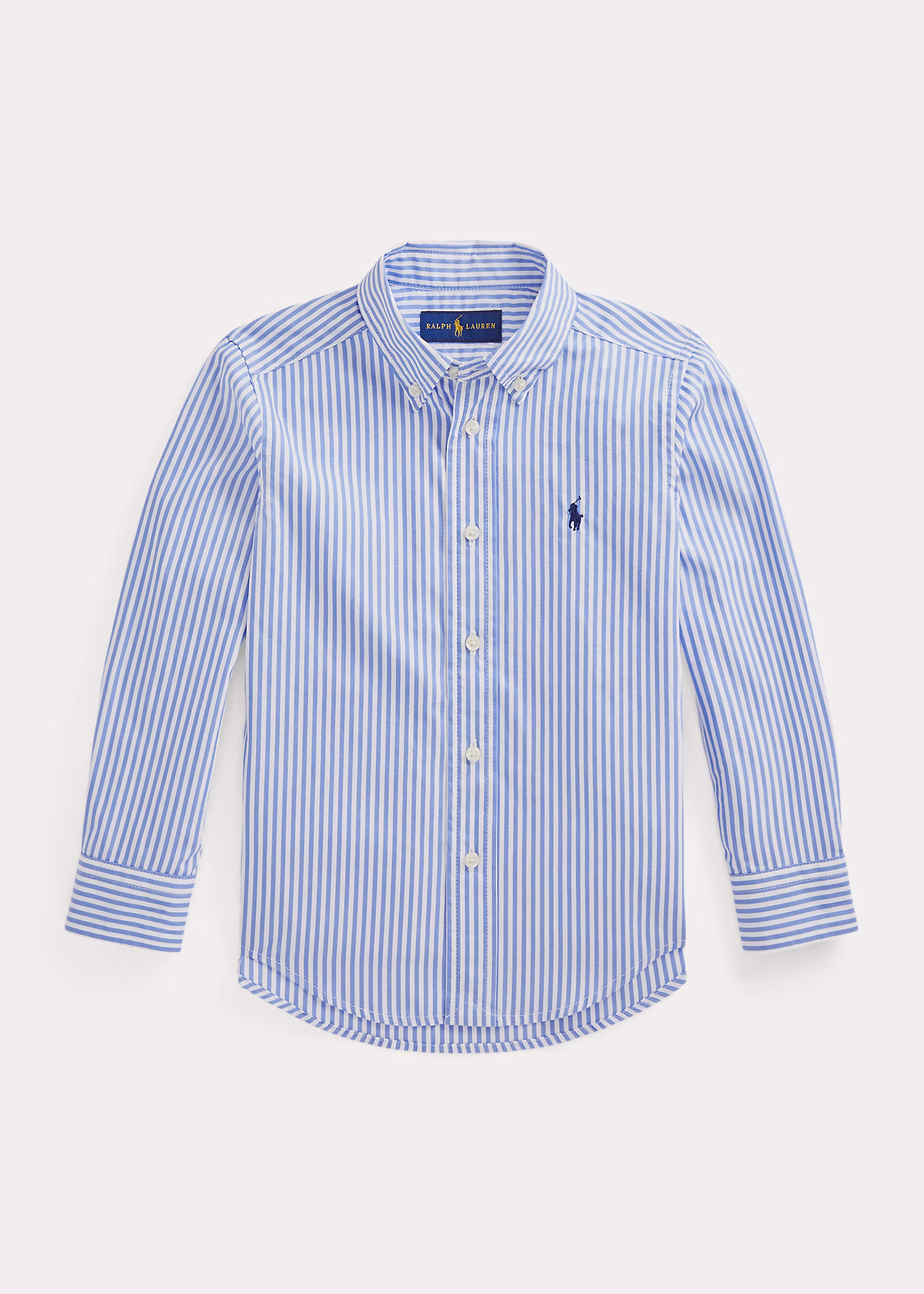 Gestreiftes Hemd aus Baumwollpopeline - RALPH LAUREN OUTLET