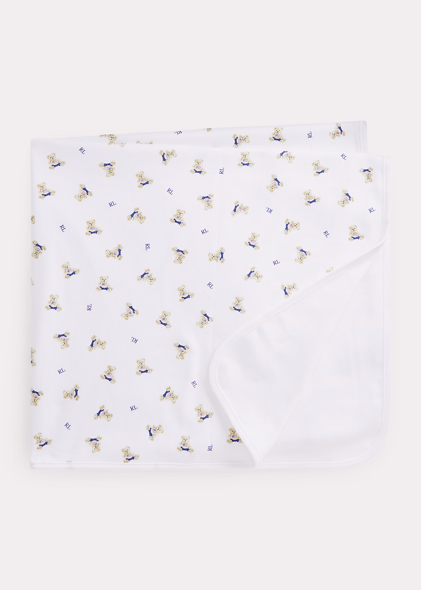 Baumwolldecke mit Polo Bear - RALPH LAUREN OUTLET