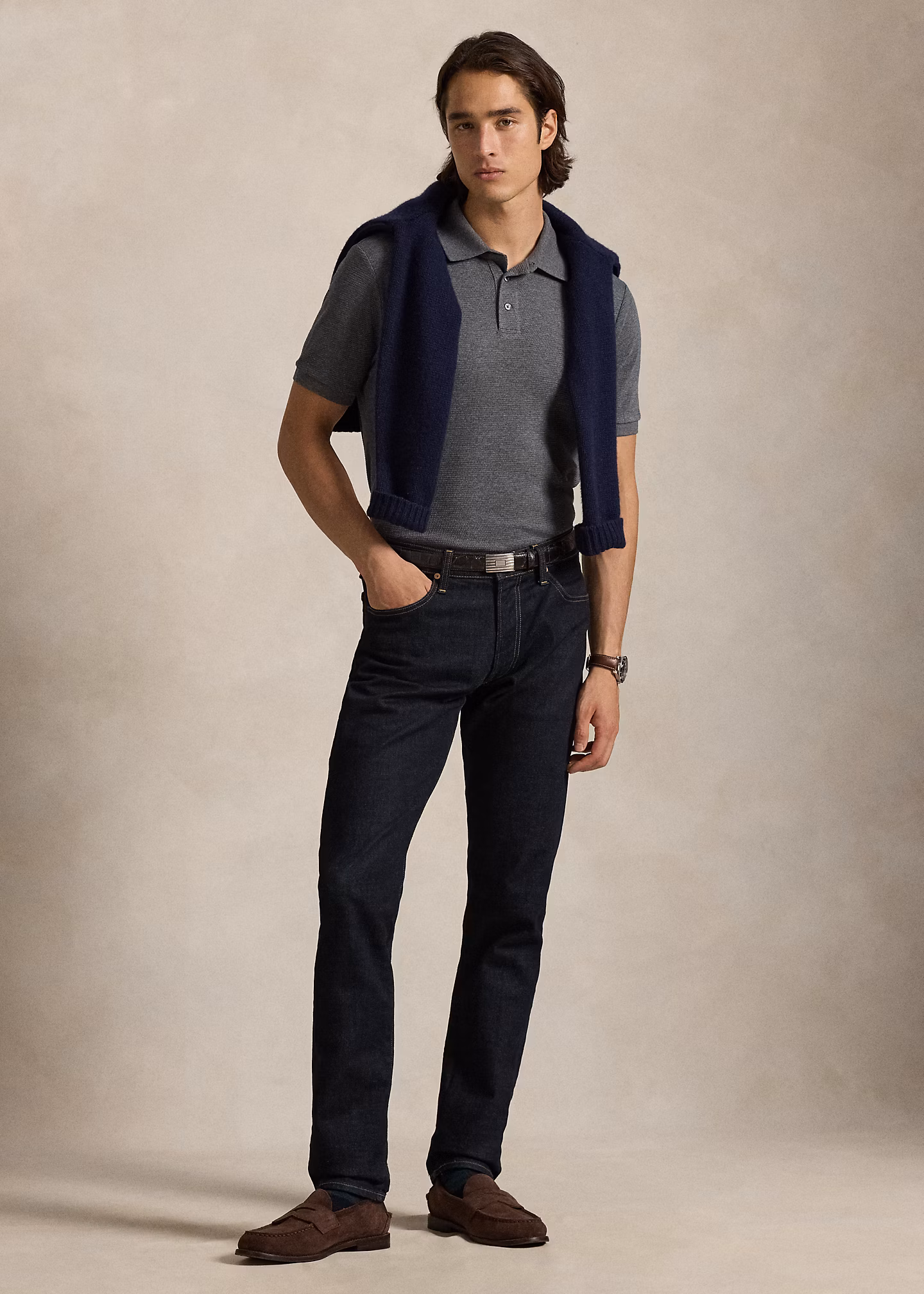 Standard-Fit Poloshirt mit Struktur - RALPH LAUREN OUTLET