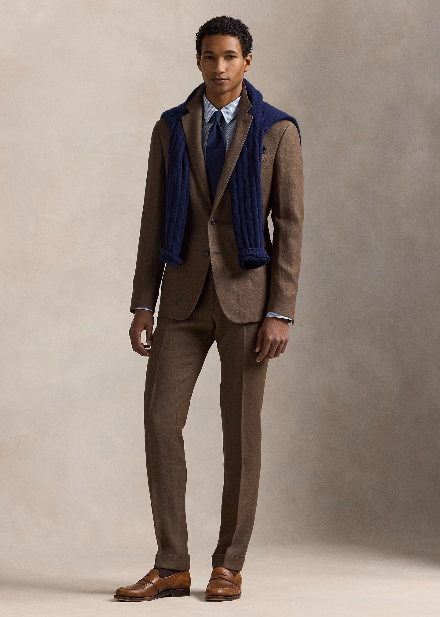 Anzughose aus Leinen-Ratière - RALPH LAUREN OUTLET