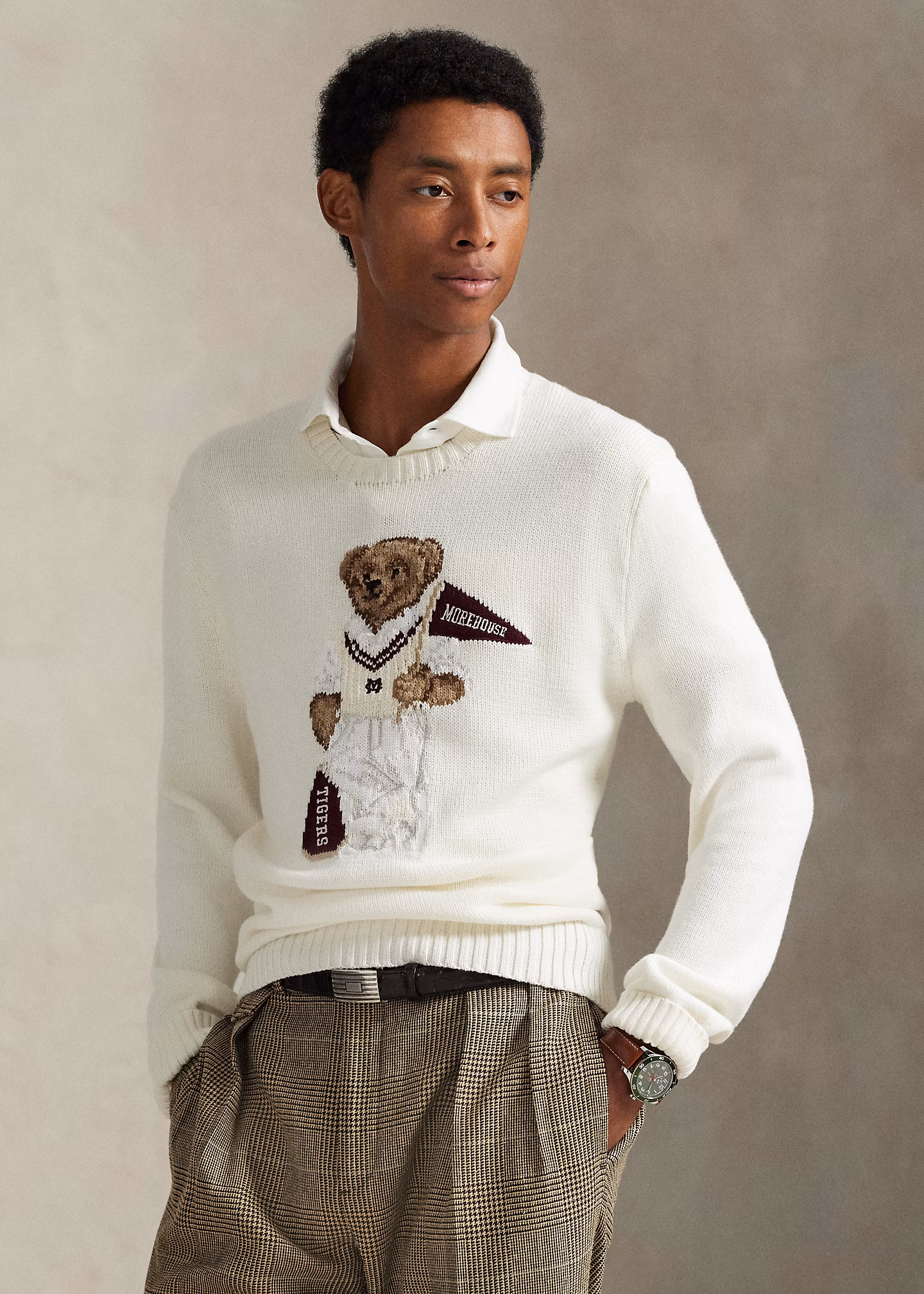 Der Polo-Bear-Pullover Morehouse College - RALPH LAUREN OUTLET