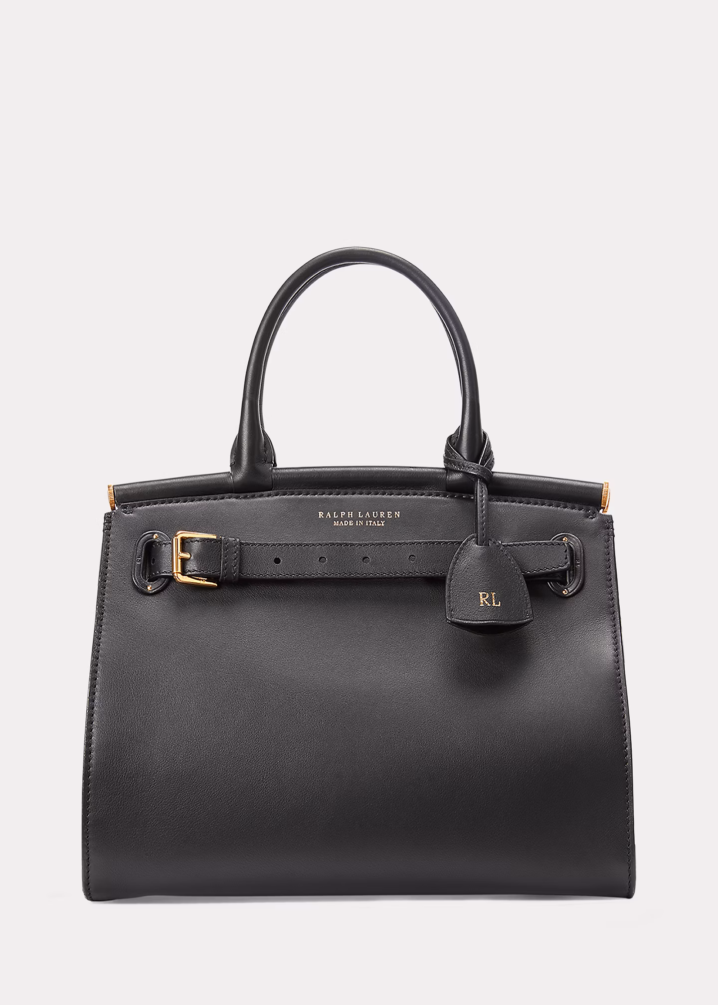 Mittelgroße Tasche RL50 aus Kalbsleder - RALPH LAUREN OUTLET