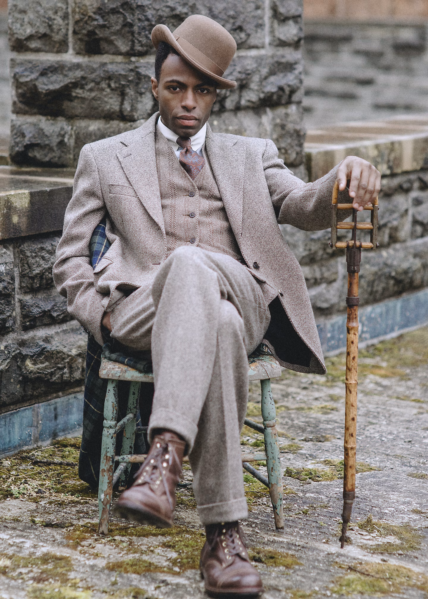 Anzugjacke aus Woll-Ratière - RALPH LAUREN OUTLET