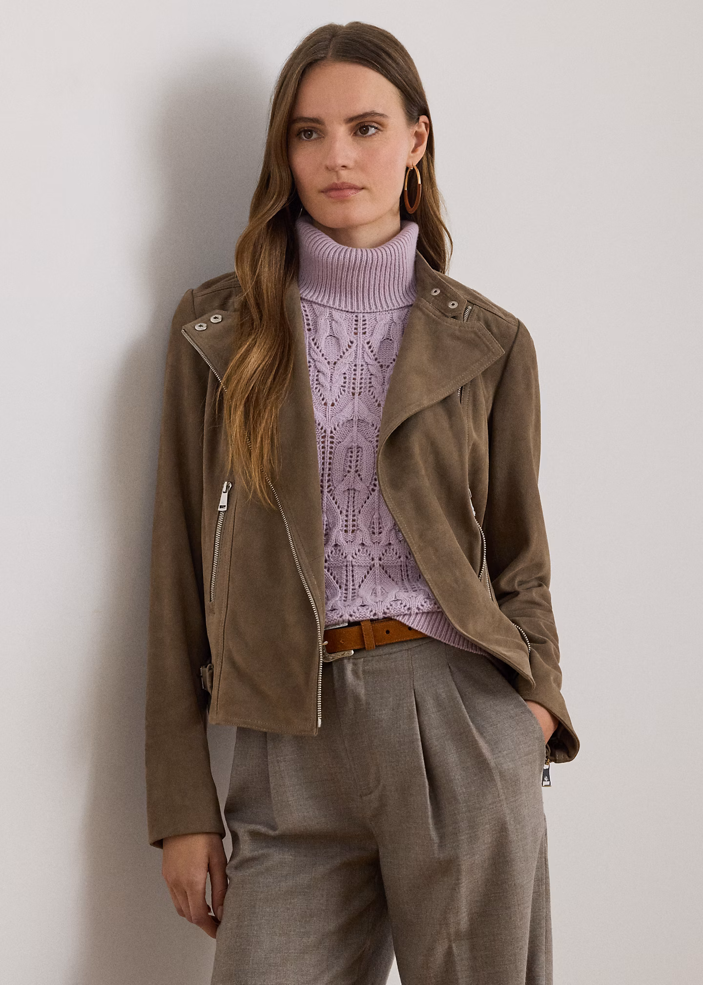 Bikerjacke aus Ziegenwildleder - RALPH LAUREN OUTLET