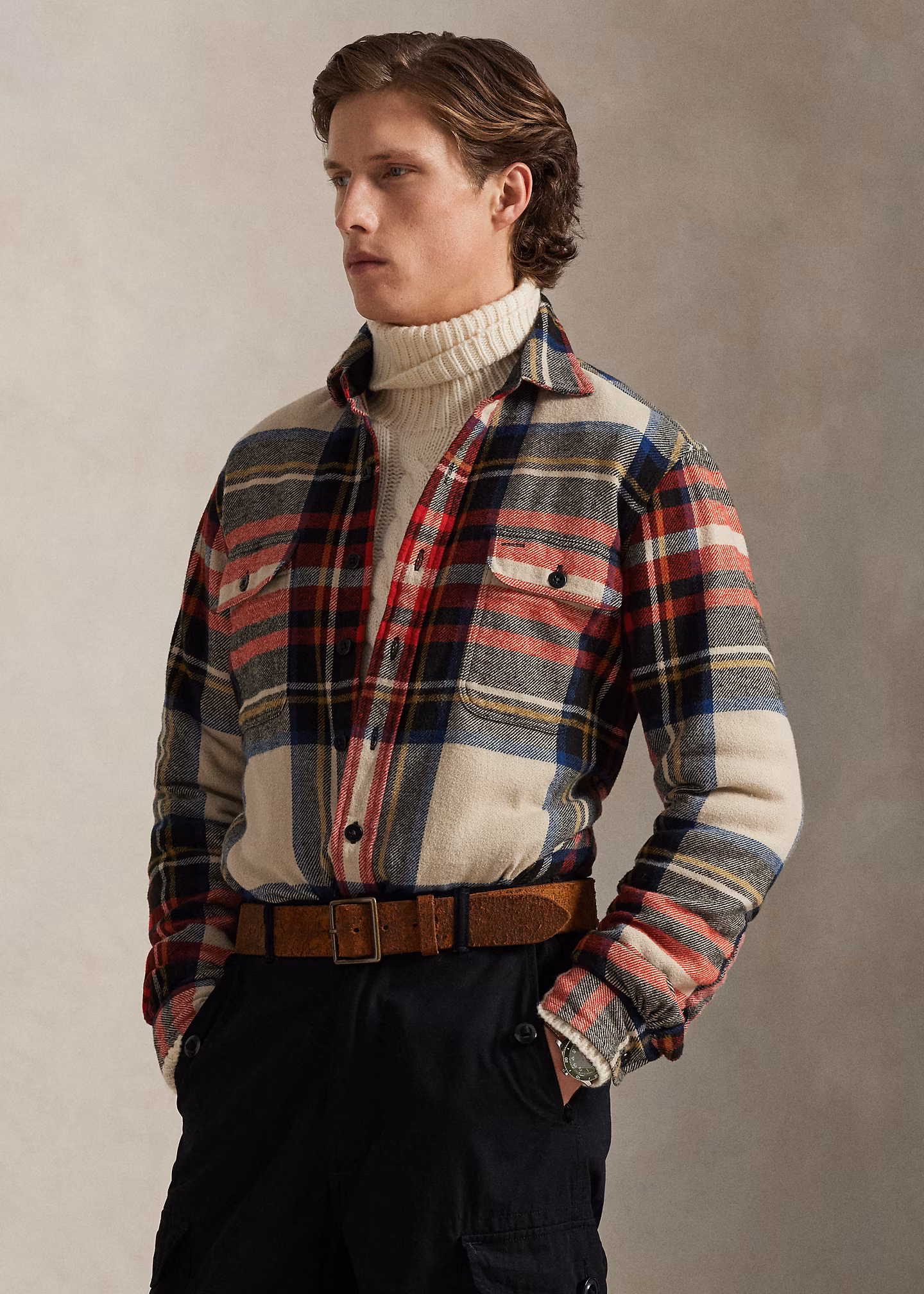 Classic-Fit Flanell-Arbeitshemd - RALPH LAUREN OUTLET
