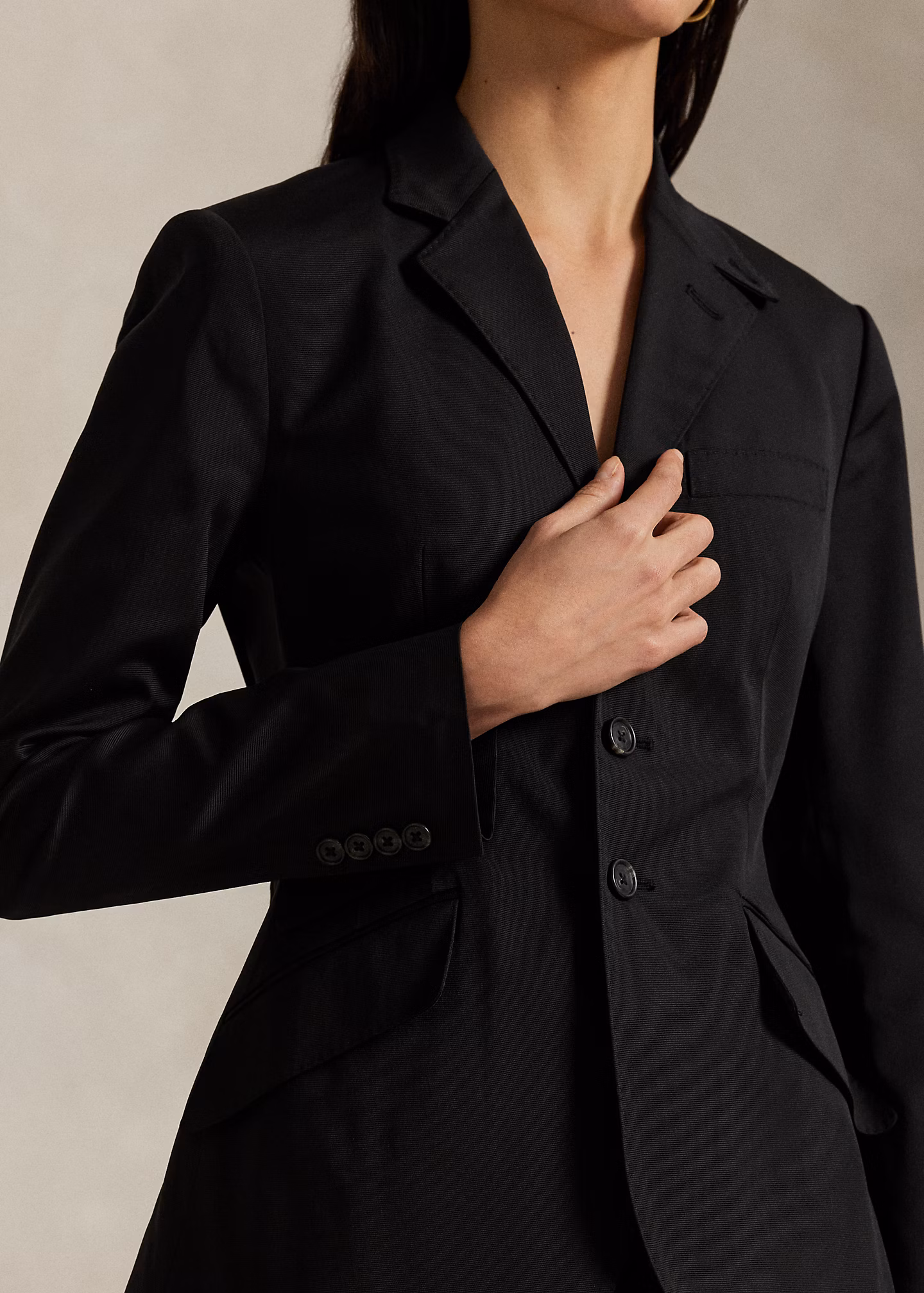 Einreihiges Reitersakko aus Satin - RALPH LAUREN OUTLET